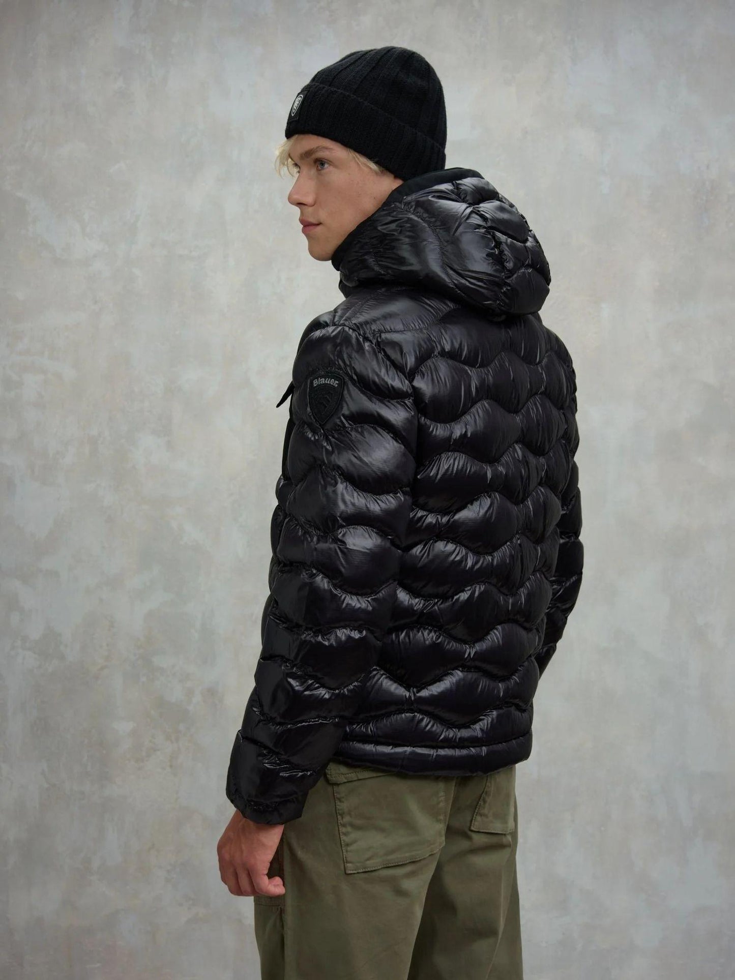 Blauer Giacca Invernale Uomo Bryant Nera con Interno Beige