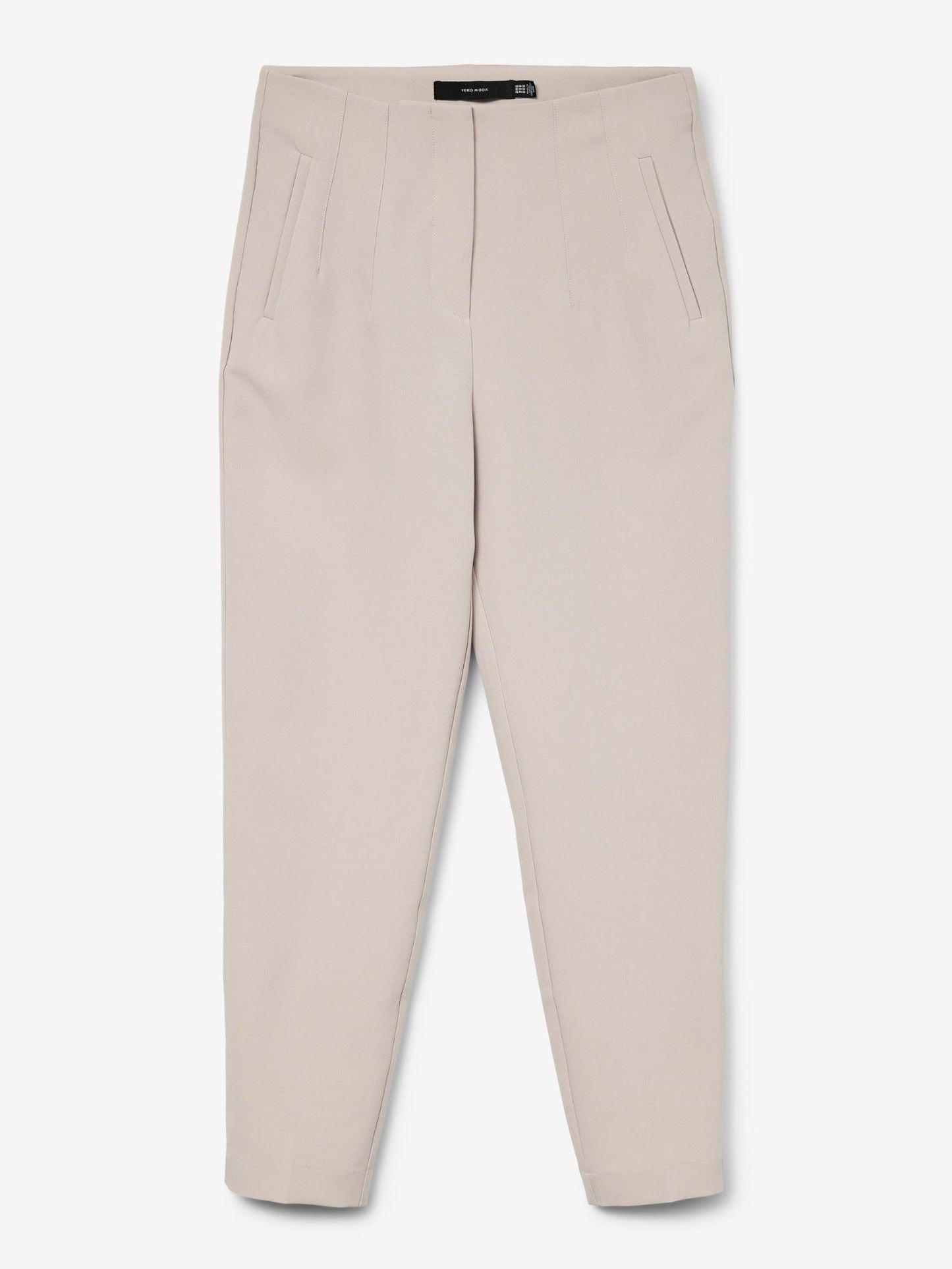 Vero Moda Pantaloni Donna Lina A Vita Alta Silver Cloud