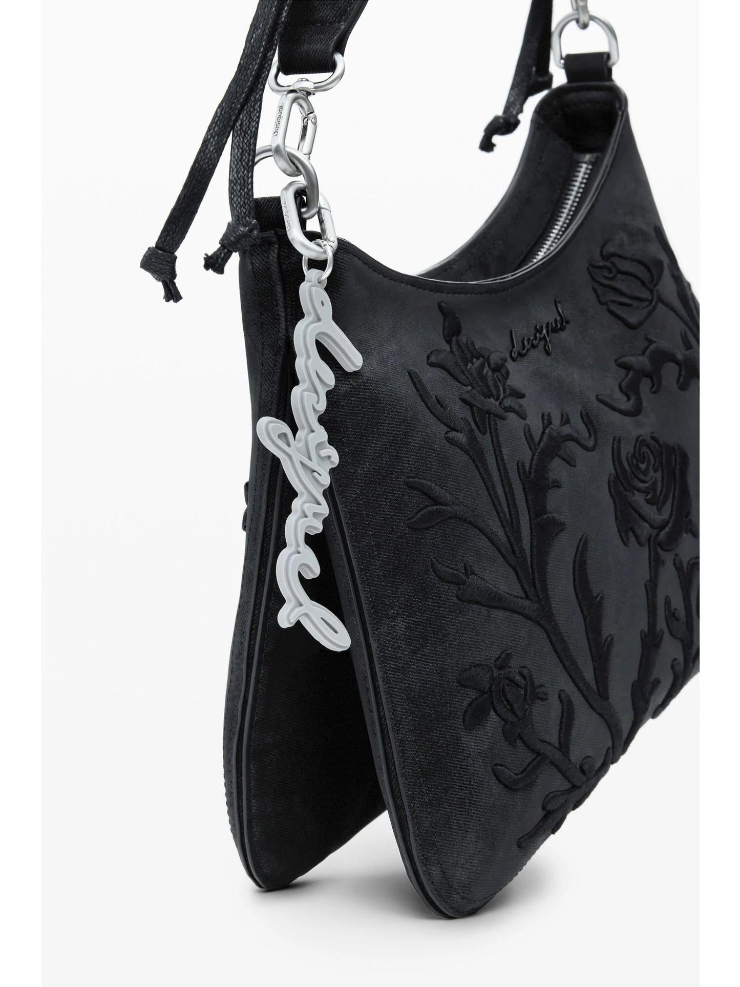 Desigual Borsa piccola con incisioni 3D Donna Nero