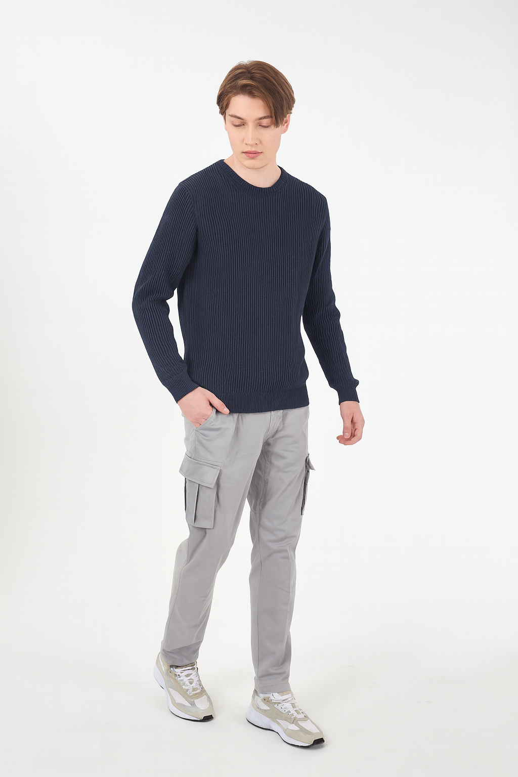 Yes Zee Maglia Girocollo Uomo Blu