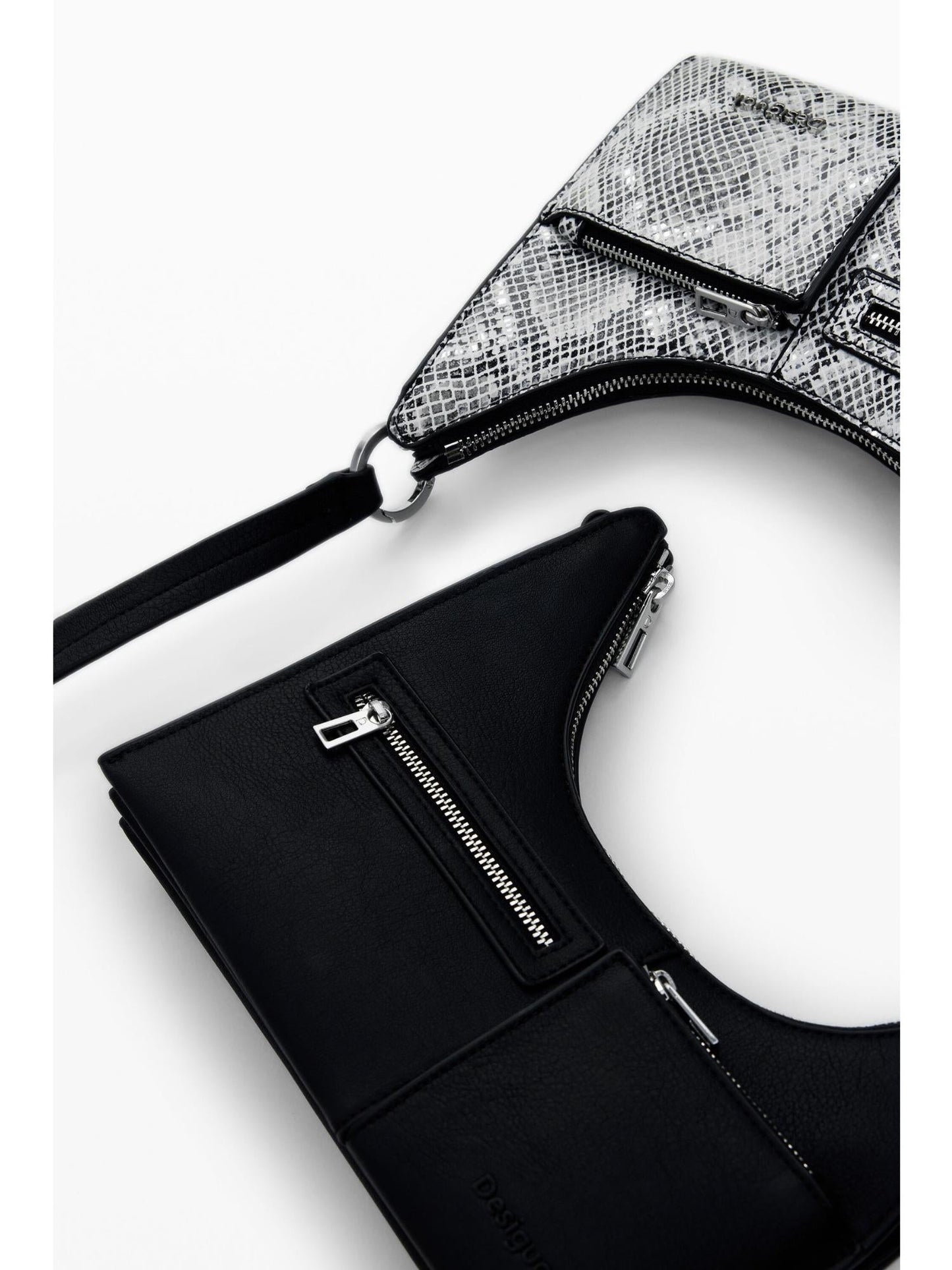 Desigual Piccola borsa bicolore rimovibile Donna Nero