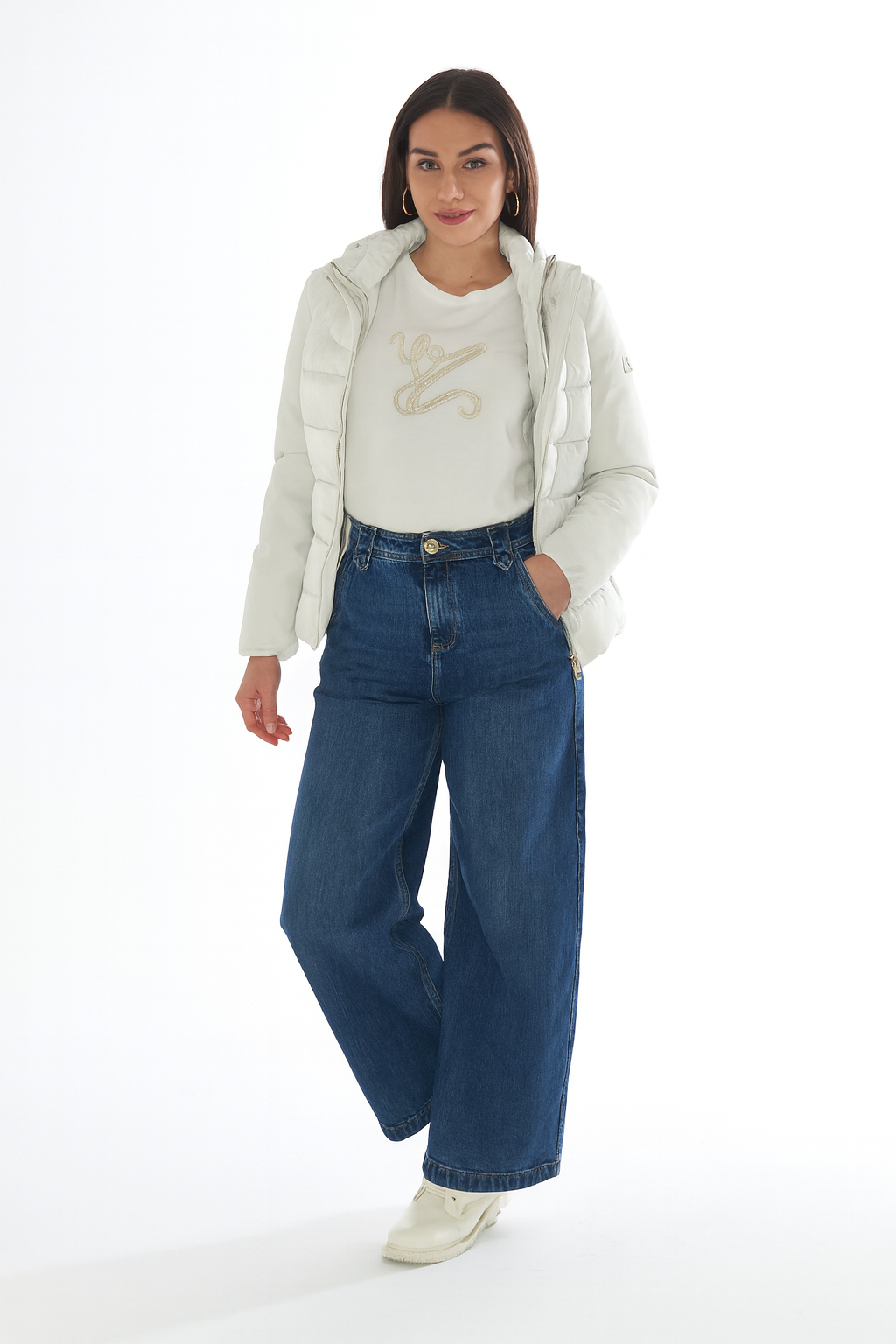 Yes Zee Giubbino Donna Avorio