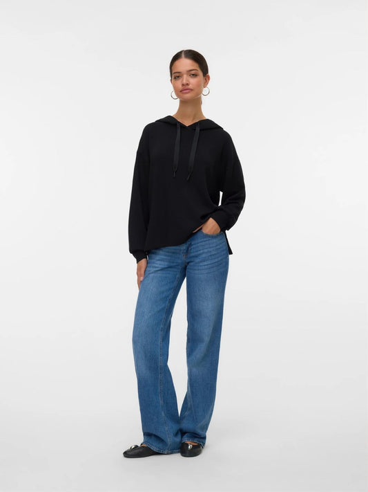 Vero Moda Felpa Con Cappuccio Donna Hali Nero