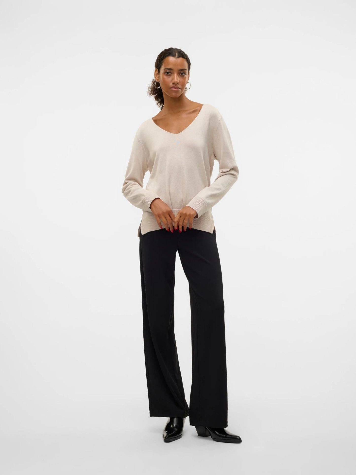 Vero Moda Maglione Donna Silje Grey Moonbeam