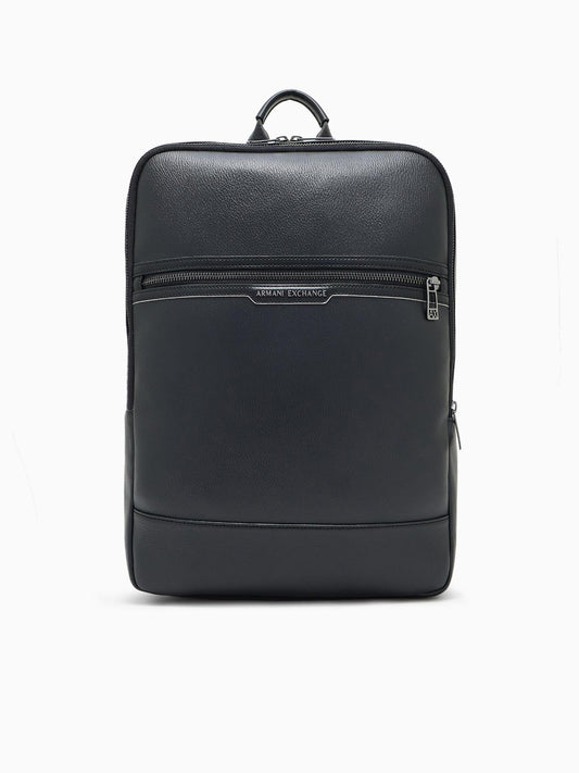 Armani Exchange Zaino Unisex squadrato con logo Nero