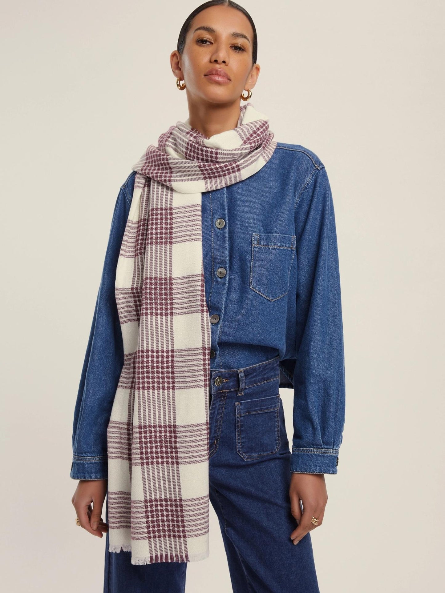 Emme Marella Stola con filo di lurex Donna Ciurma Ciclamino