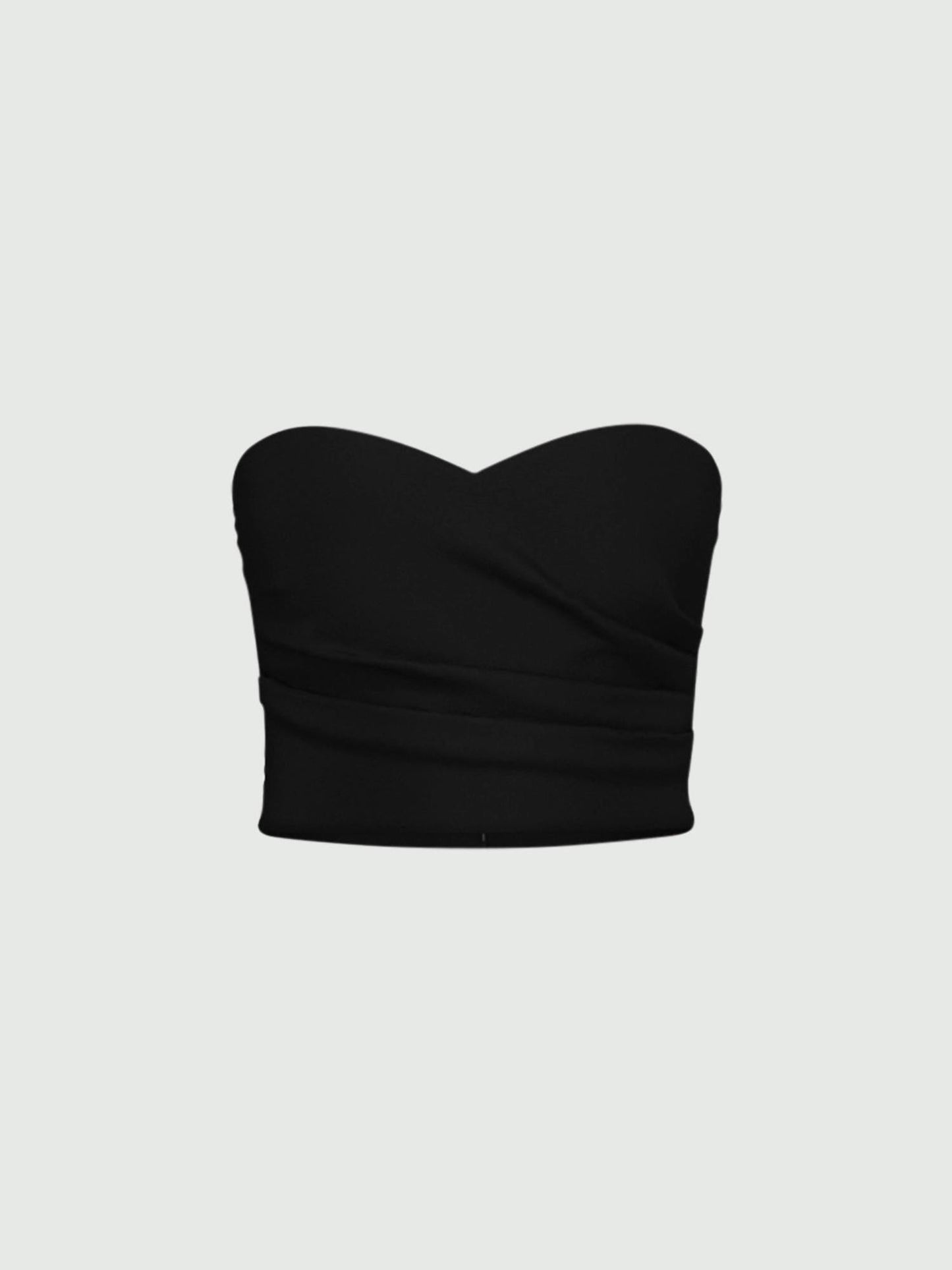 Emme Marella Mini bustier Donna in jersey stretch Vagone Nero