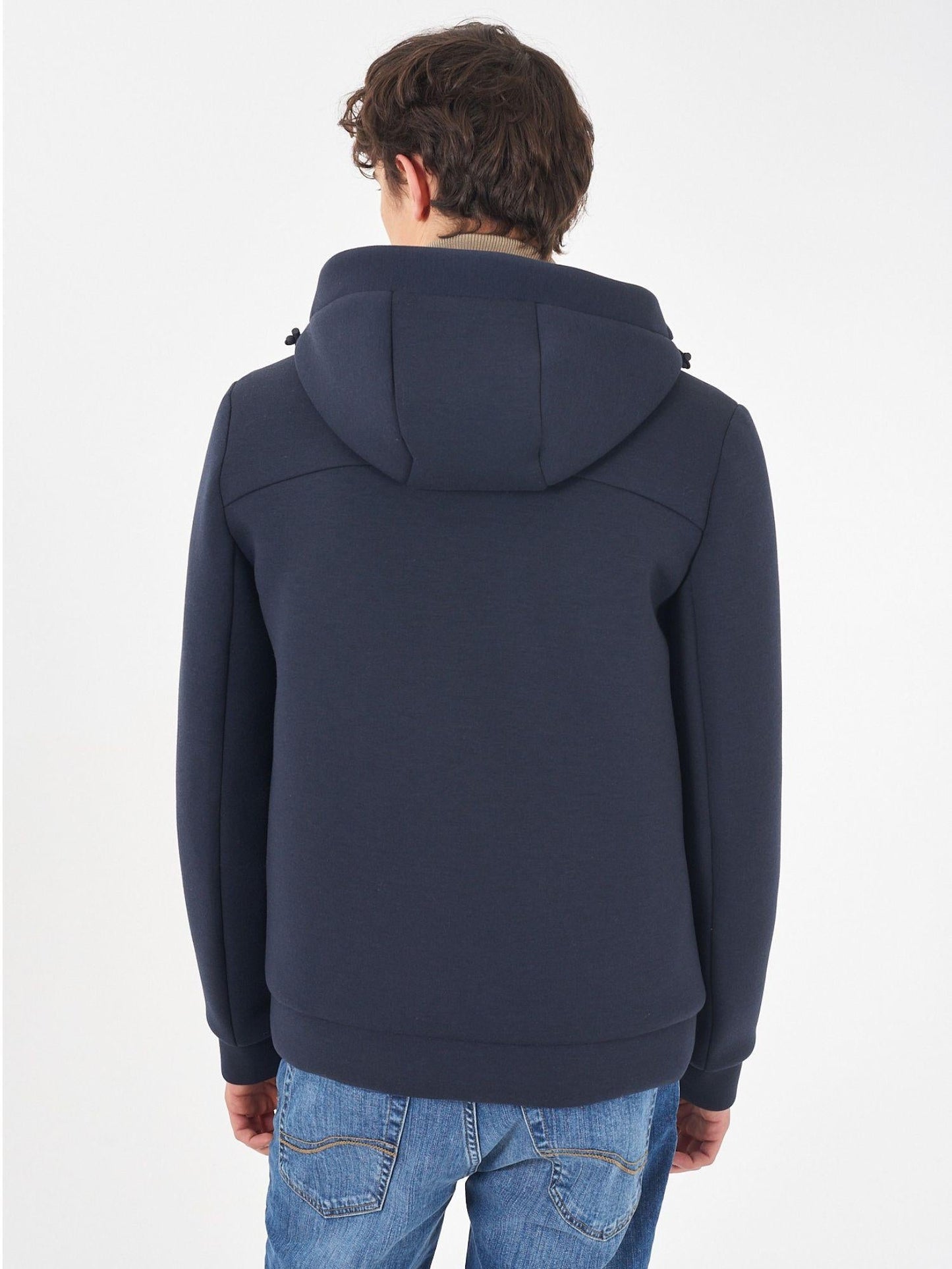 Yes Zee Giubbino con cappuccio Uomo Blu