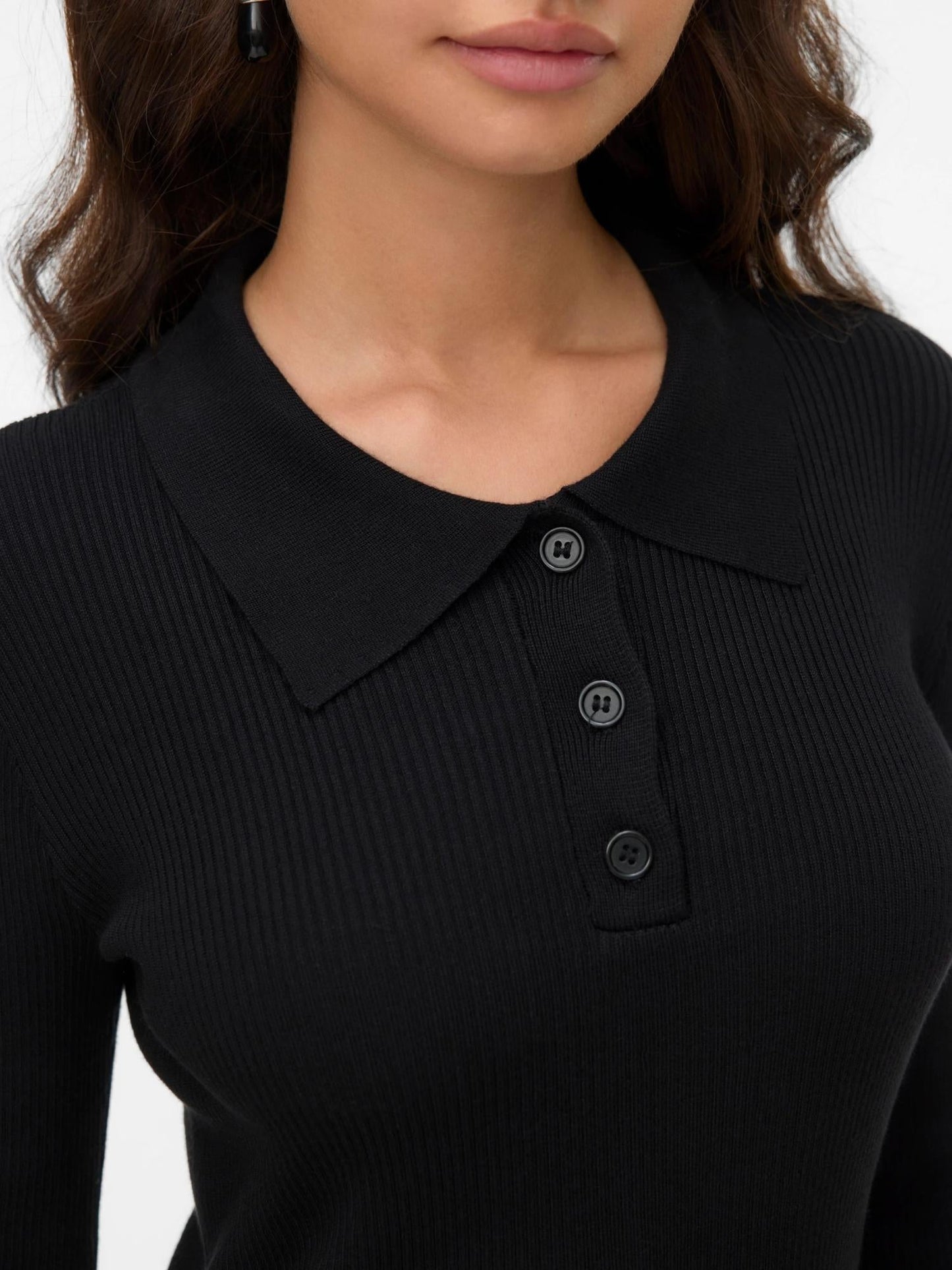 Vero Moda Maglione Donna Siljerib Nero