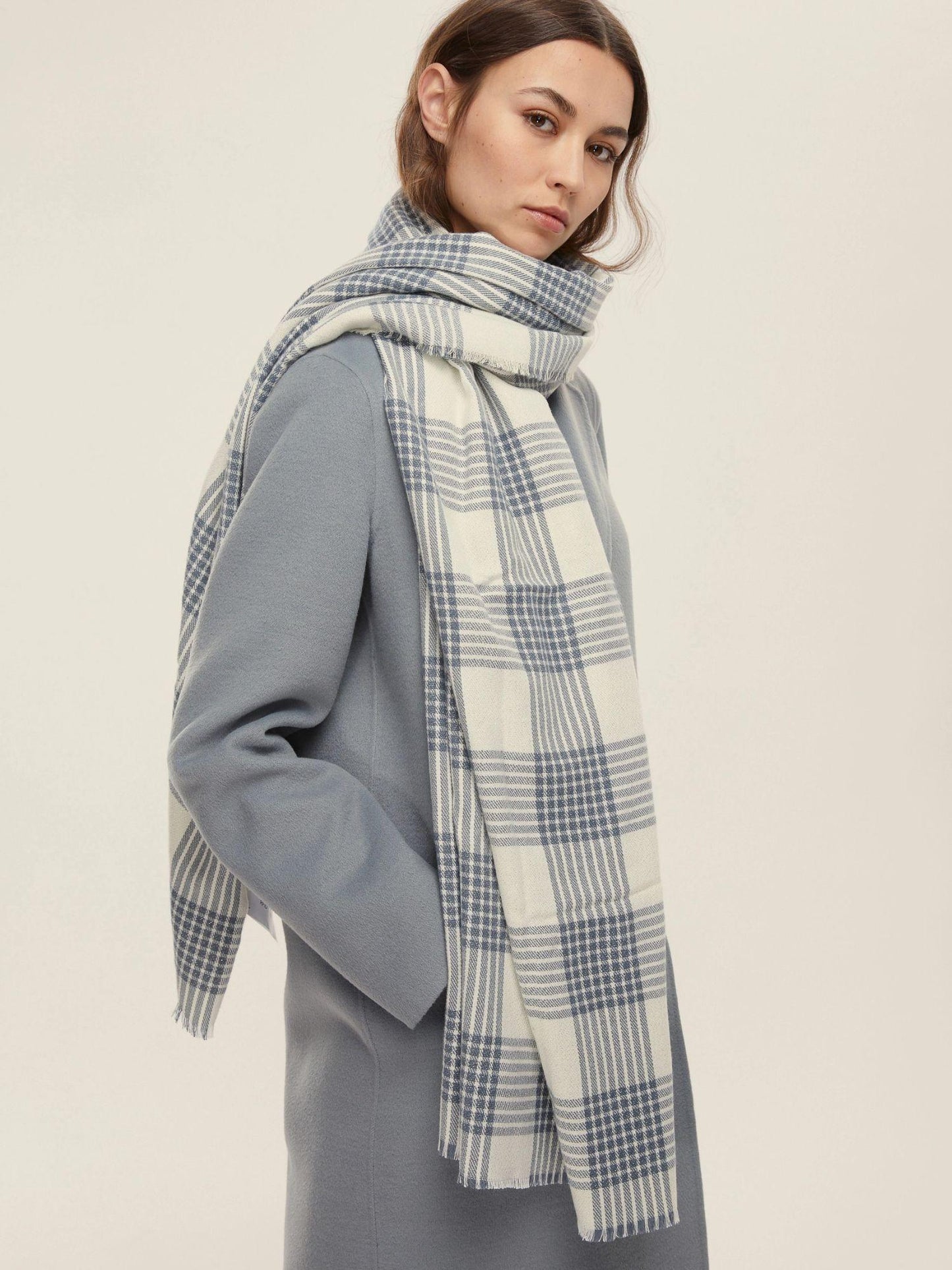 Emme Marella Stola con filo di lurex Donna Ciurma Azzurro