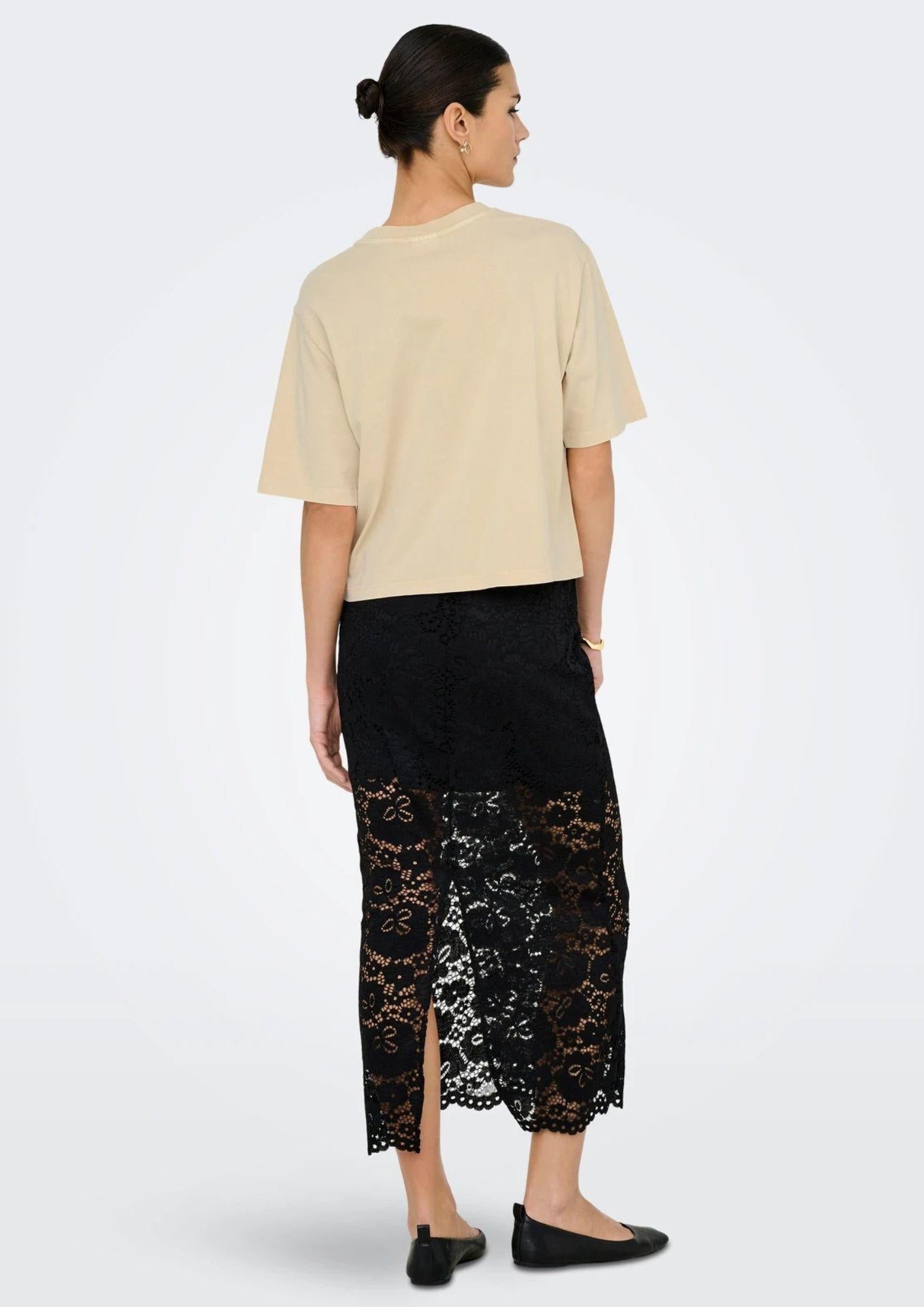 Jacqueline De Yong T-Shirt Donna Carla Beige