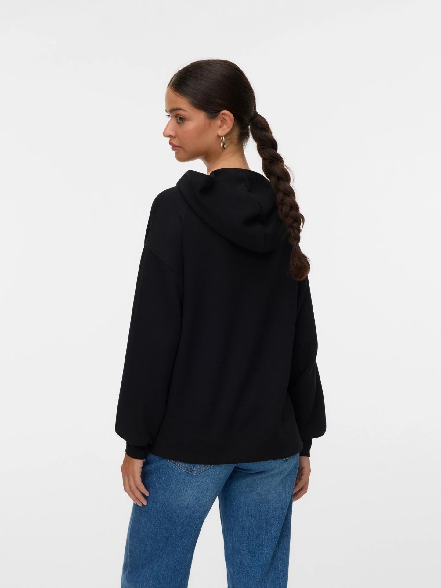 Vero Moda Felpa Con Cappuccio Donna Hali Nero