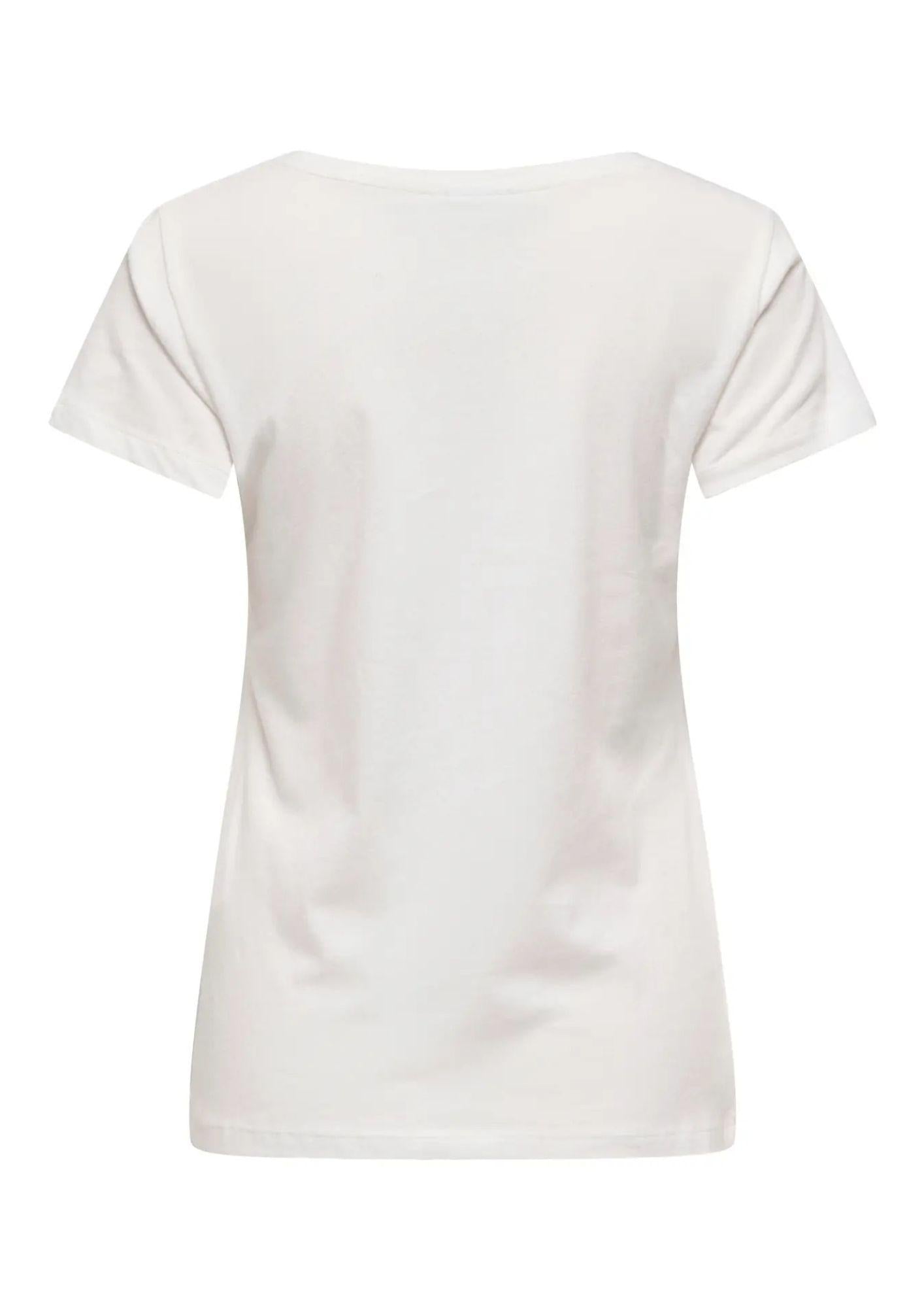 Jacqueline De Yong T-Shirt Donna Paris Bianco