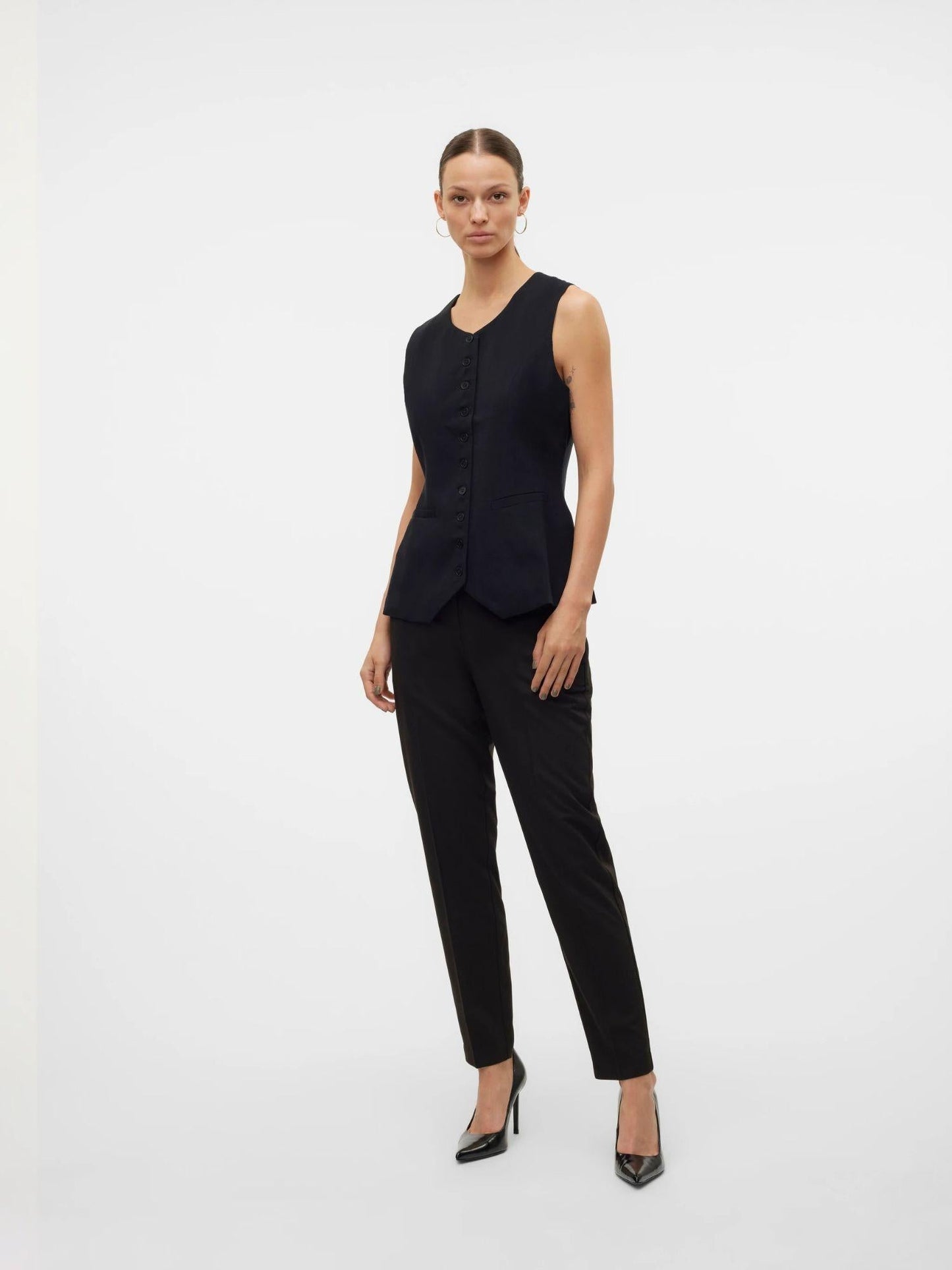 Vero Moda Pantaloni Formali Donna Nila Nero