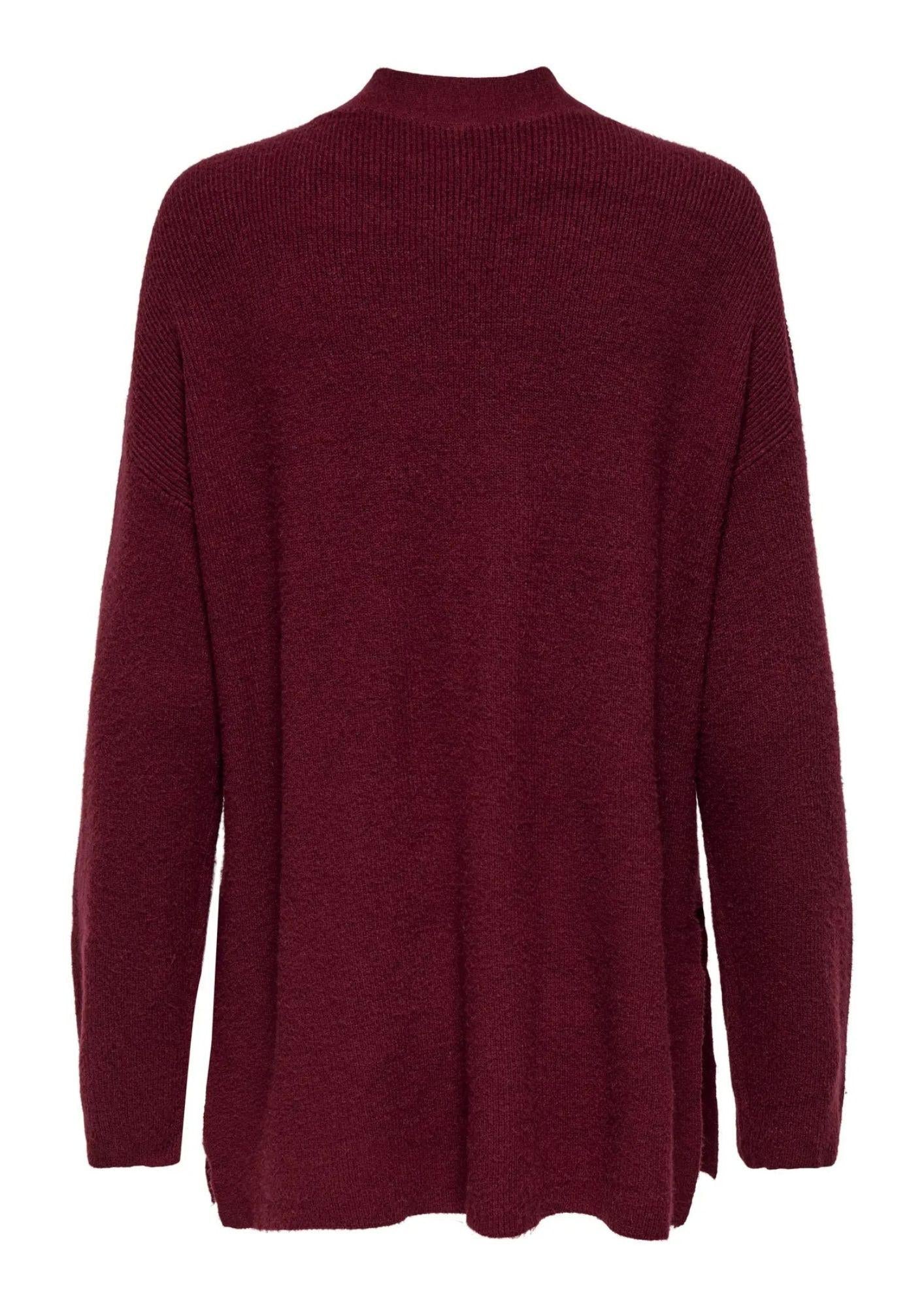 Only Cardigan Donna Ibi Bordeaux