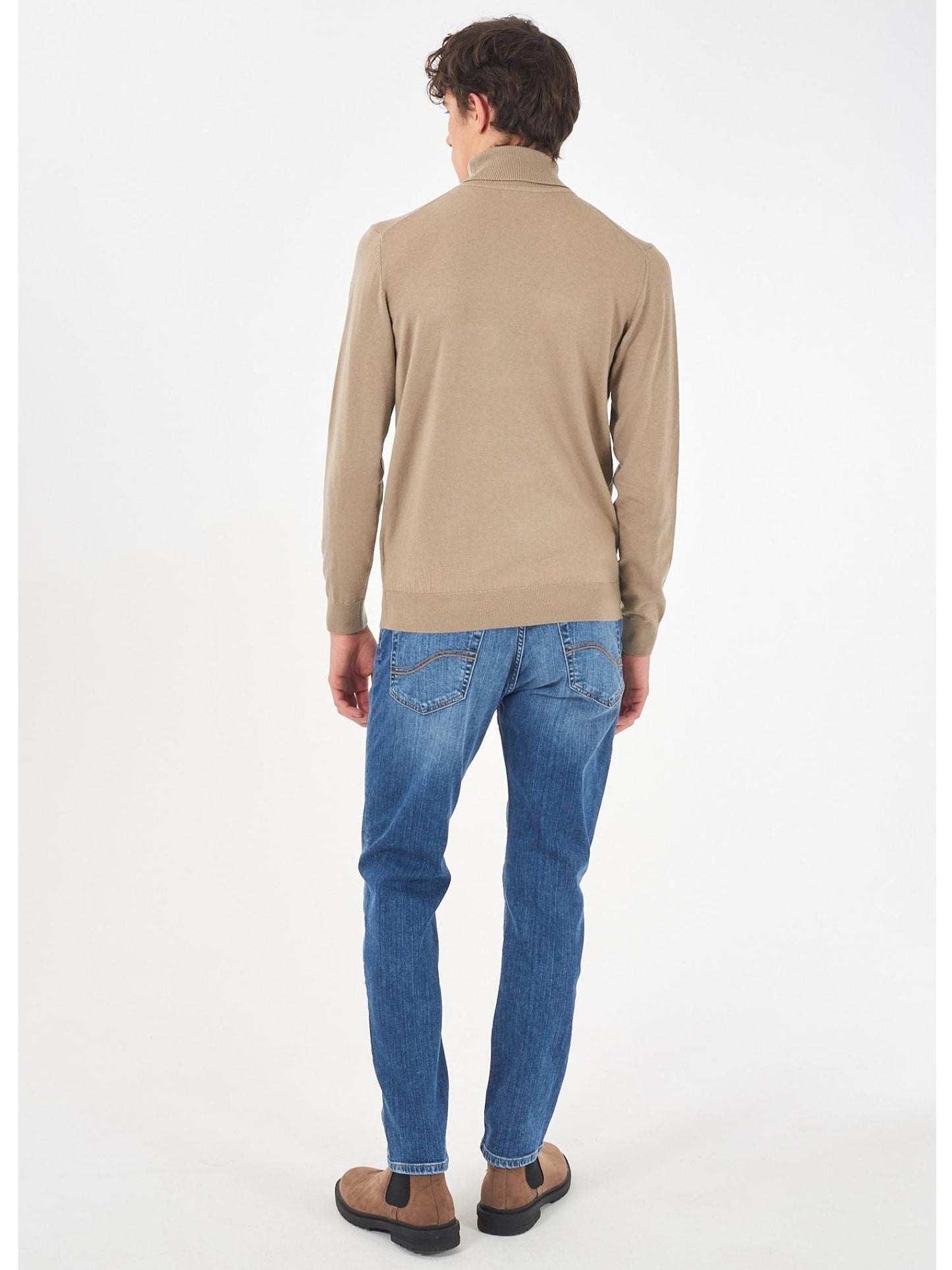 Yes Zee Maglia Dolcevita Uomo Fango