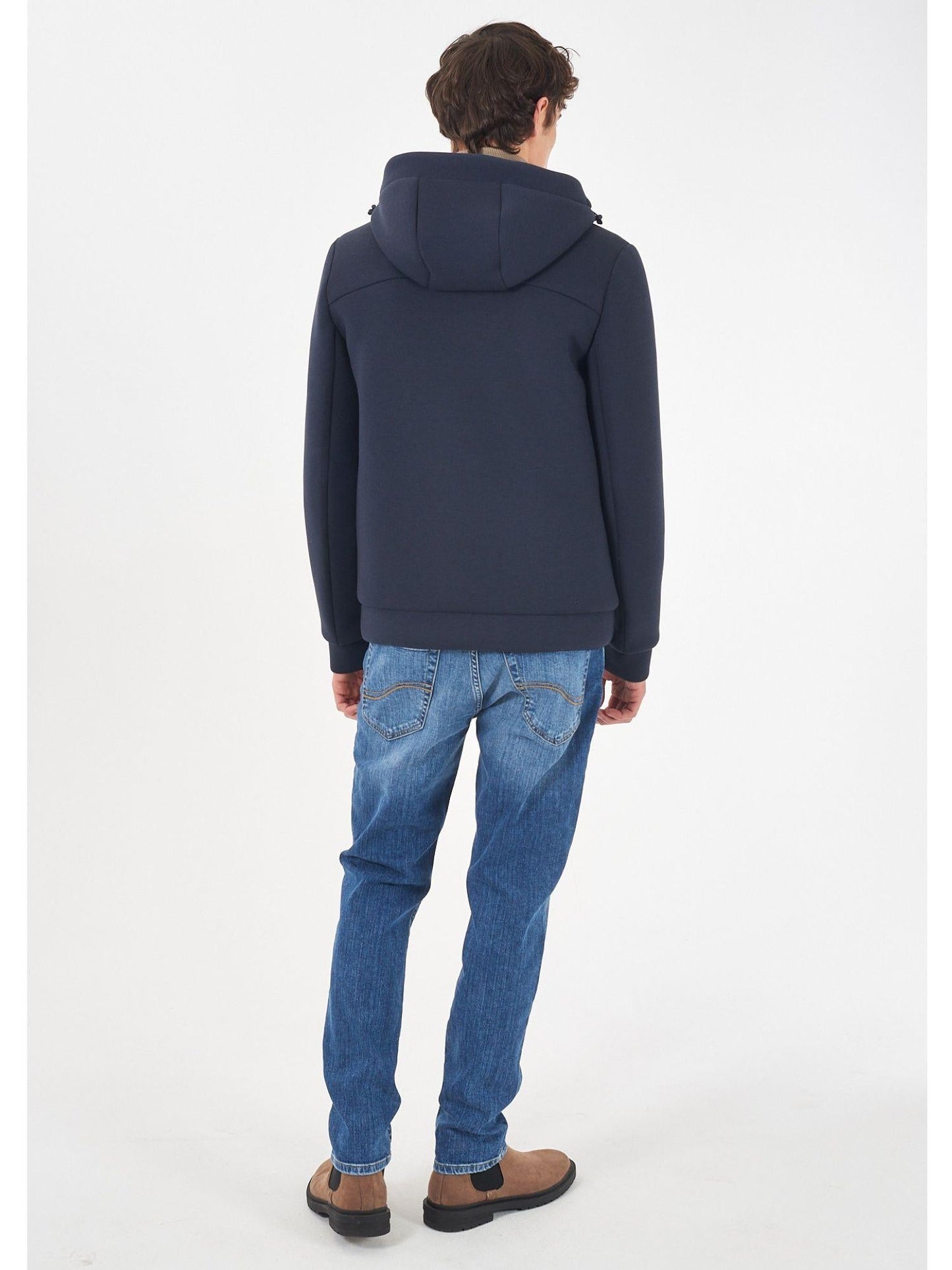 Yes Zee Giubbino con cappuccio Uomo Blu