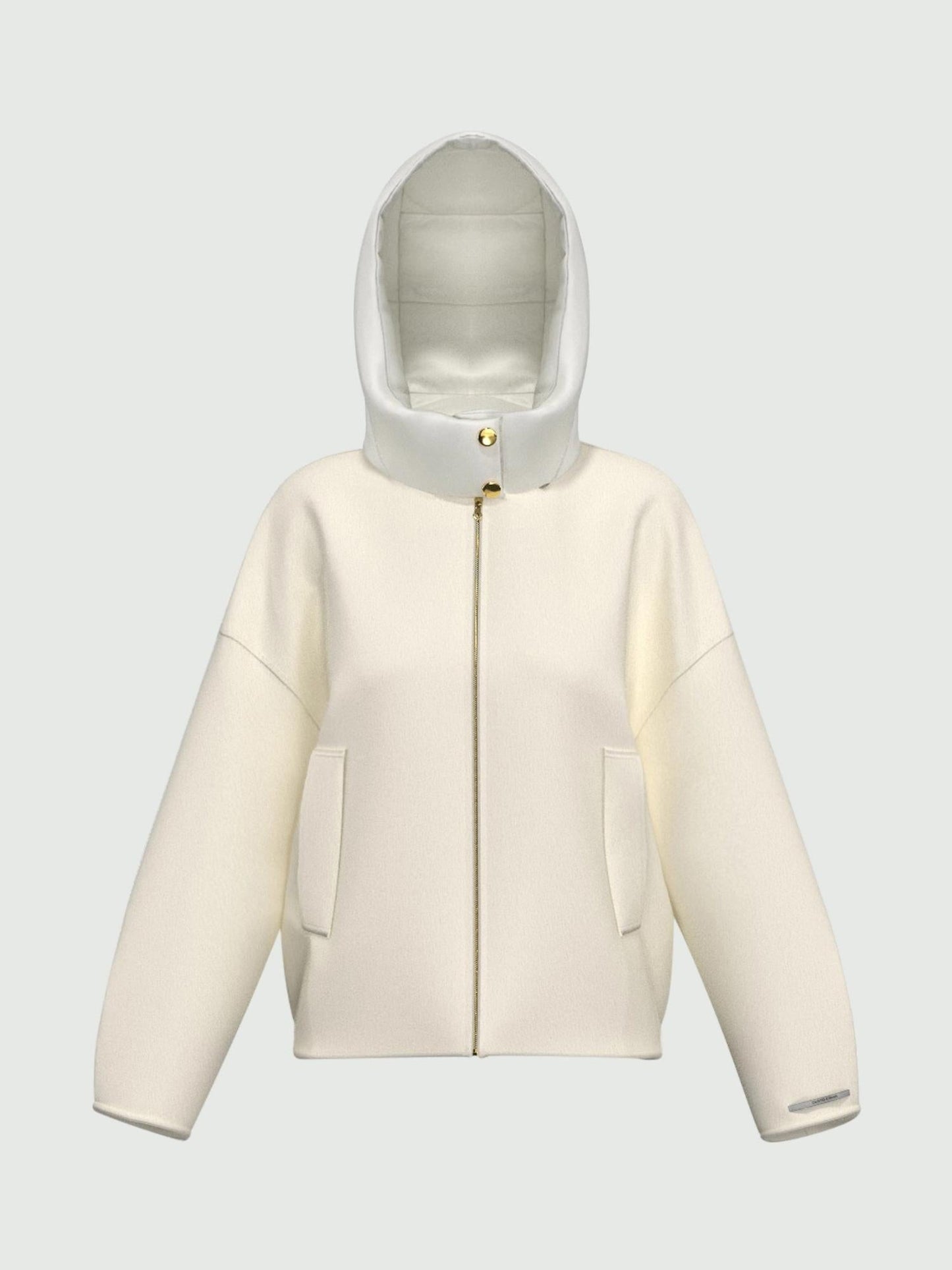 Emme Marella Giacca Bomber con Cappuccio Donna Eritea Panna