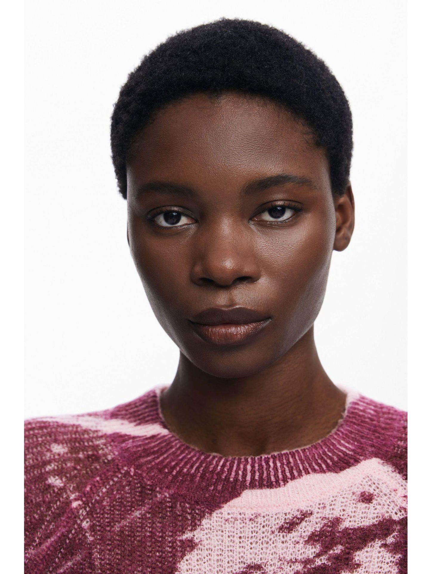 Desigual Maglione texture Arty Donna Rosso