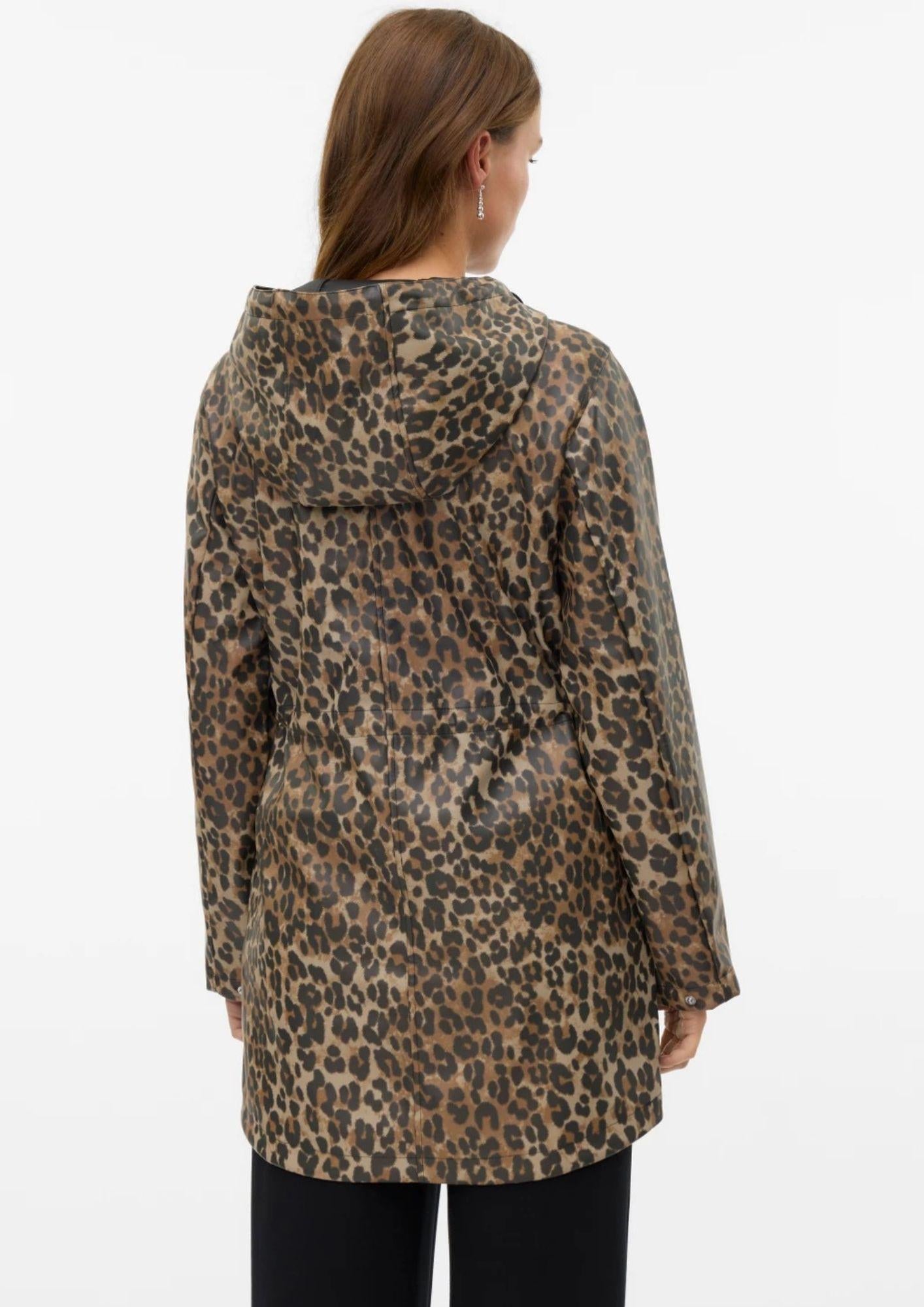 Vero Moda Giacca Invernale Donna Malou Marrone Animalier