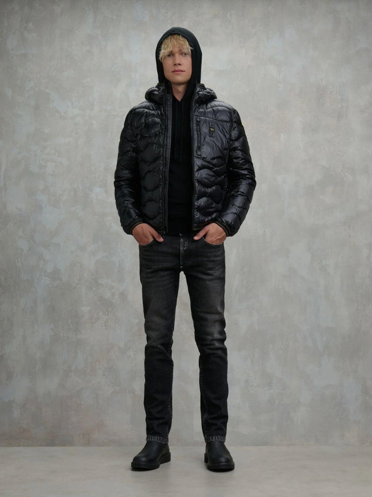 Blauer Piumino Uomo Wave Nero