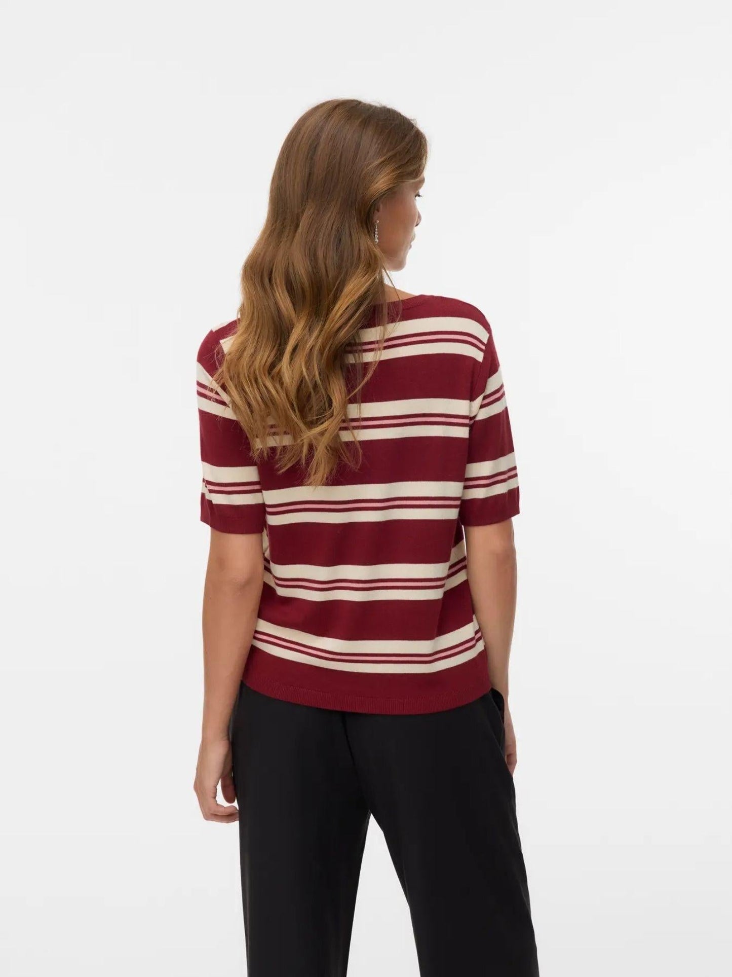 Vero Moda Maglione Donna Carmelia In Maglia Syrah W. Rose Elegance Birch