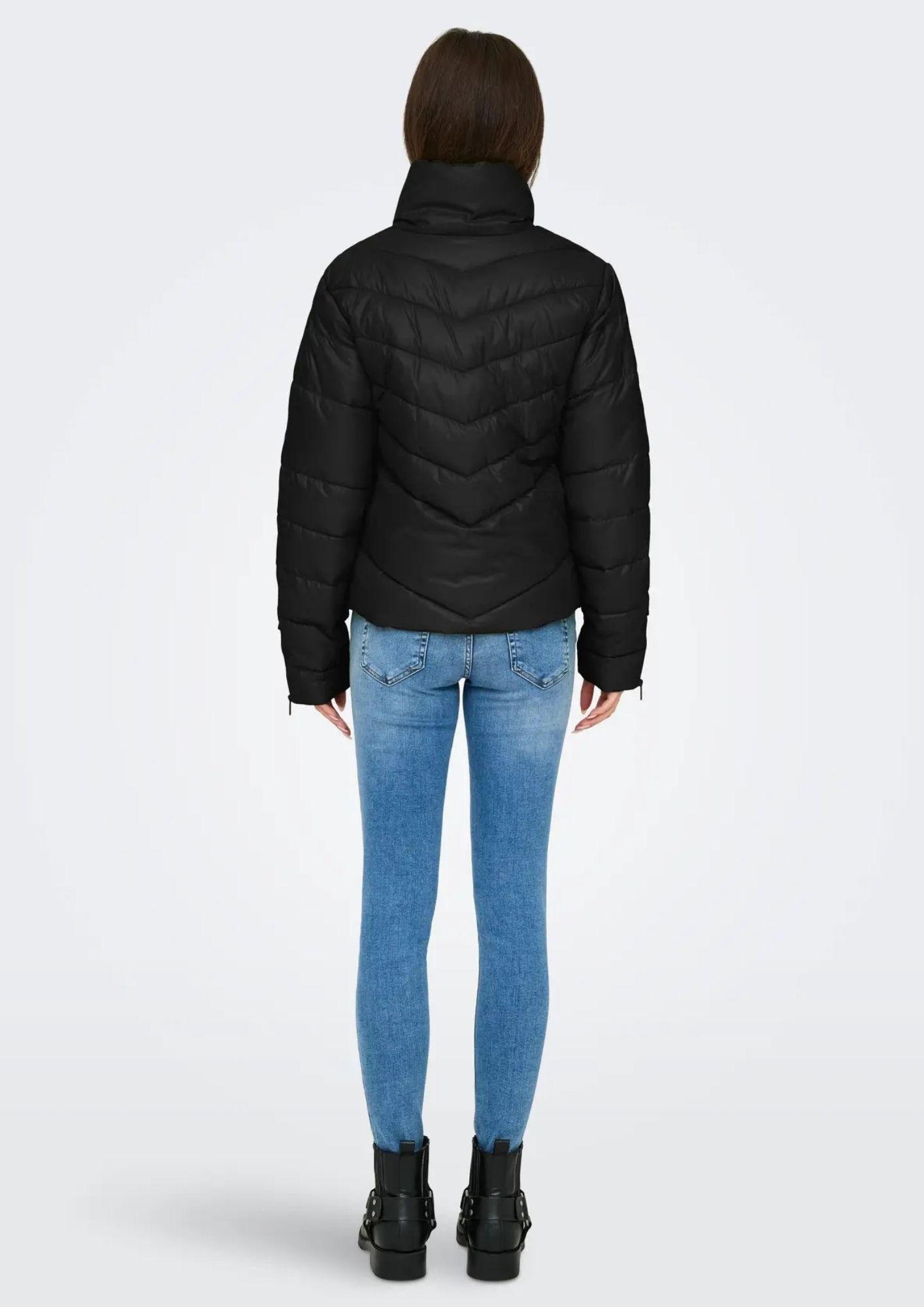 Jacqueline De Yong Giacca Invernale Donna Fiona Nero