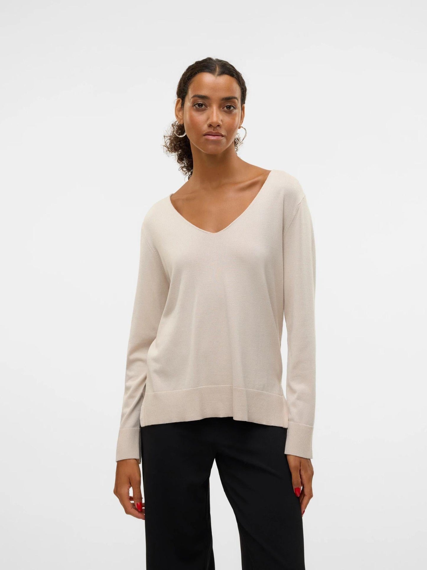Vero Moda Maglione Donna Silje Grey Moonbeam