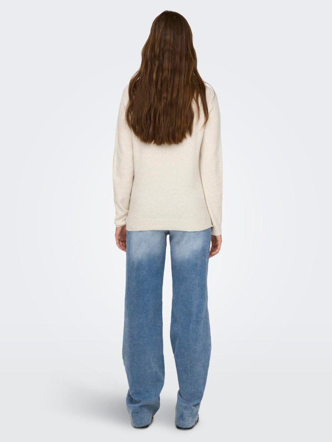 Only Pullover Donna Rica Beige