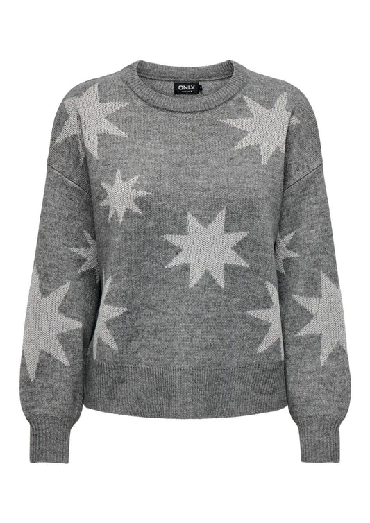 Only Maglione Donna Rosie Grigio
