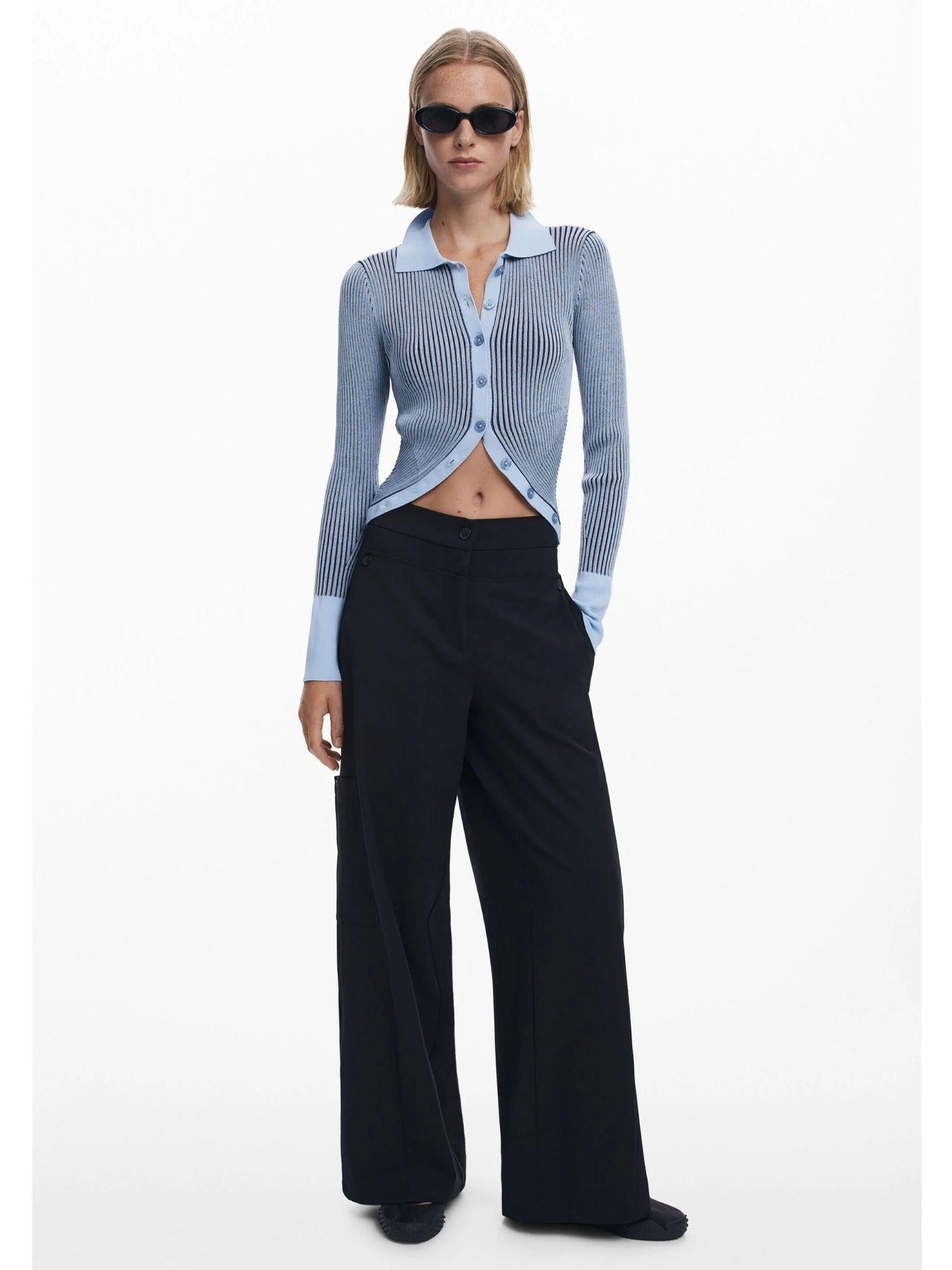 Desigual Pantaloni sartoriali Balloon Donna Nero