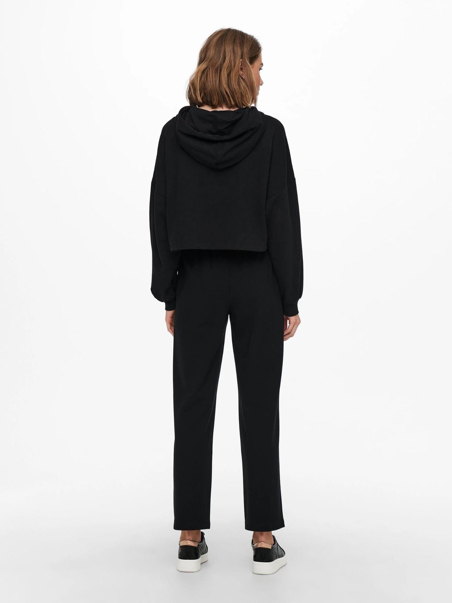 Only Pantaloni A Gamba Larga Donna Poptrash-Suki Loose Fit Nero