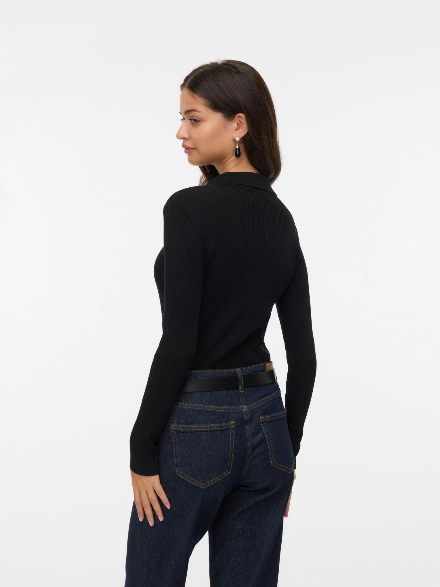 Vero Moda Maglione Donna Siljerib Nero