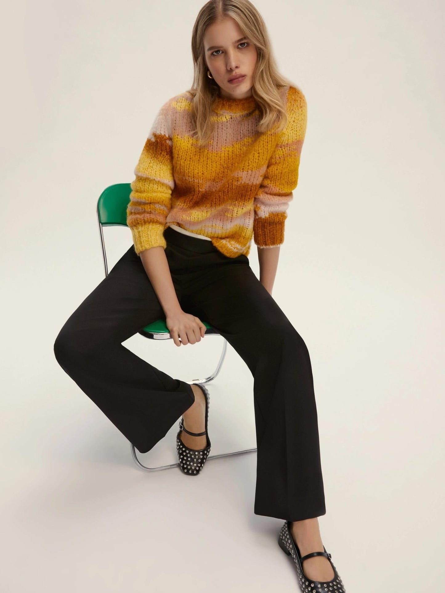 Emme Marella Pantalone con doppia cintura Donna Firenze Nero