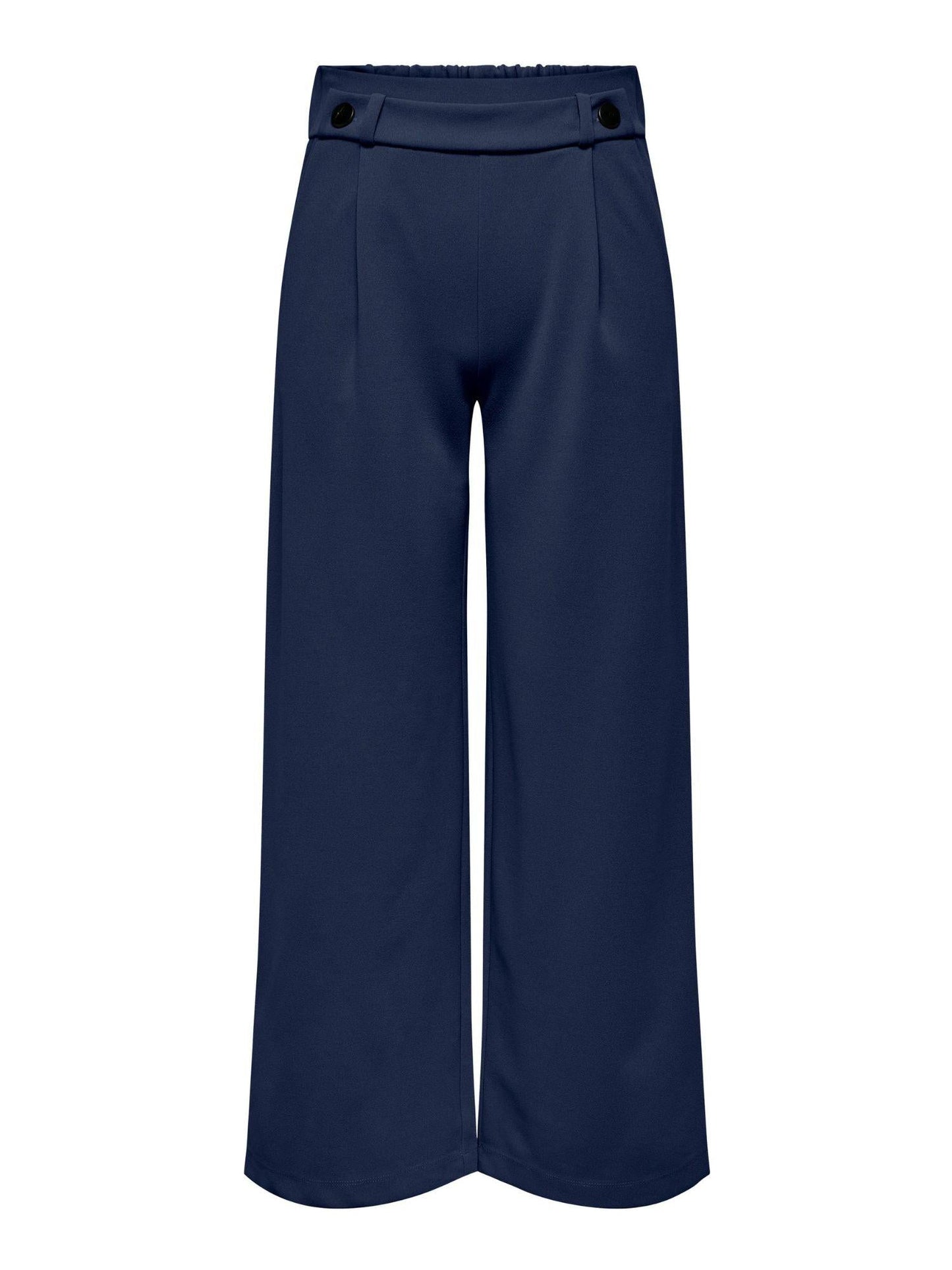 Jacqueline De Yong Pantaloni A Gamba Larga Donna Geggo Wide Leg Fit Black Iris