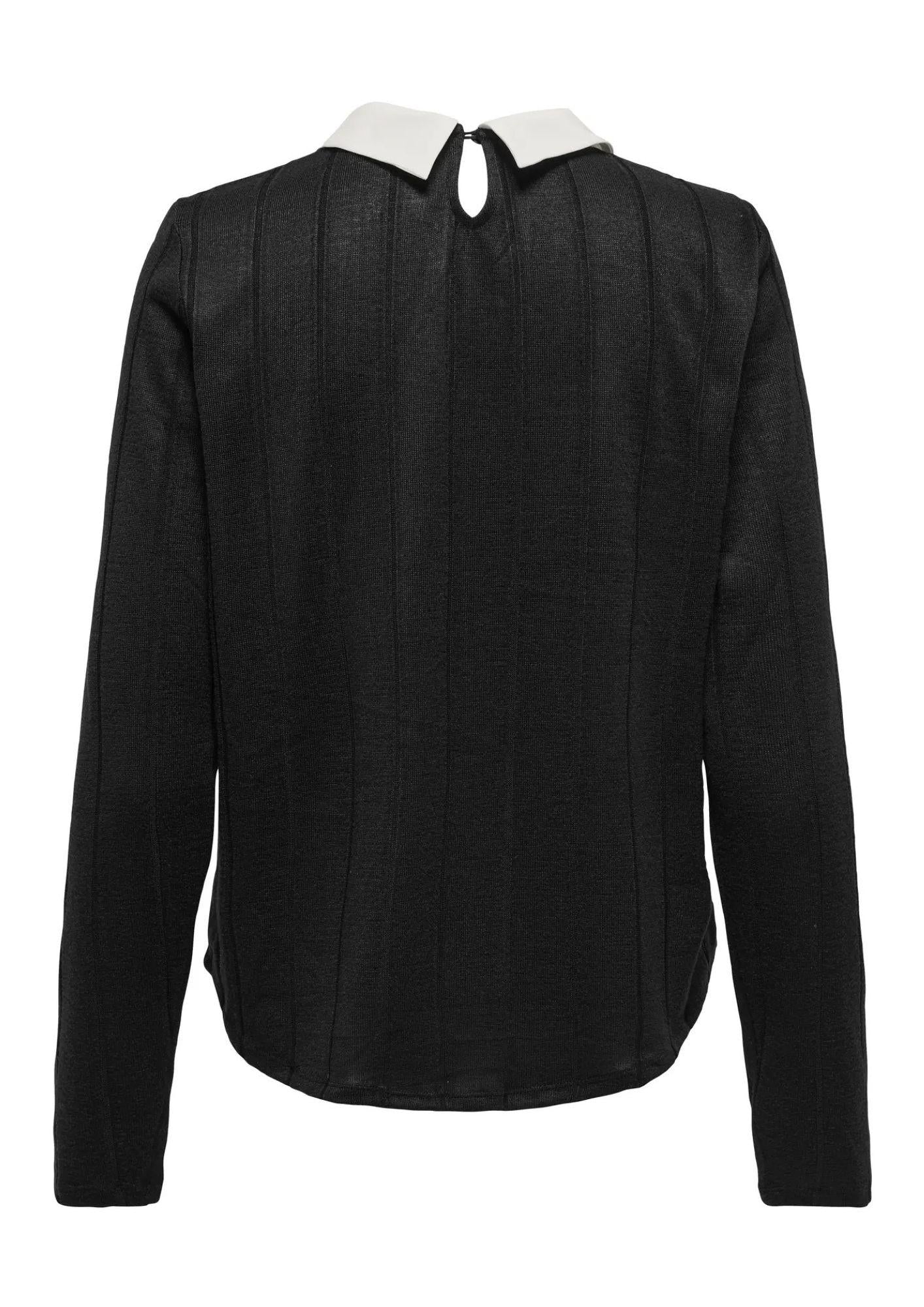 Jacqueline De Yong Top Donna Tonsy Nera
