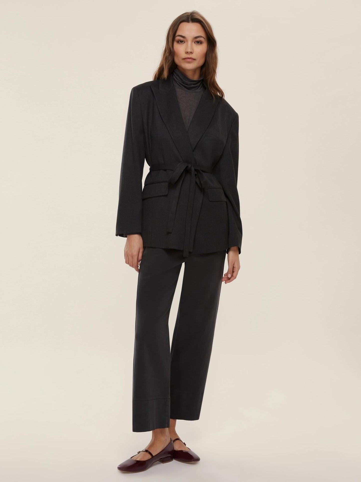 Emme Marella Dolcevita Donna in misto cashmere Ruggito Grigio scuro