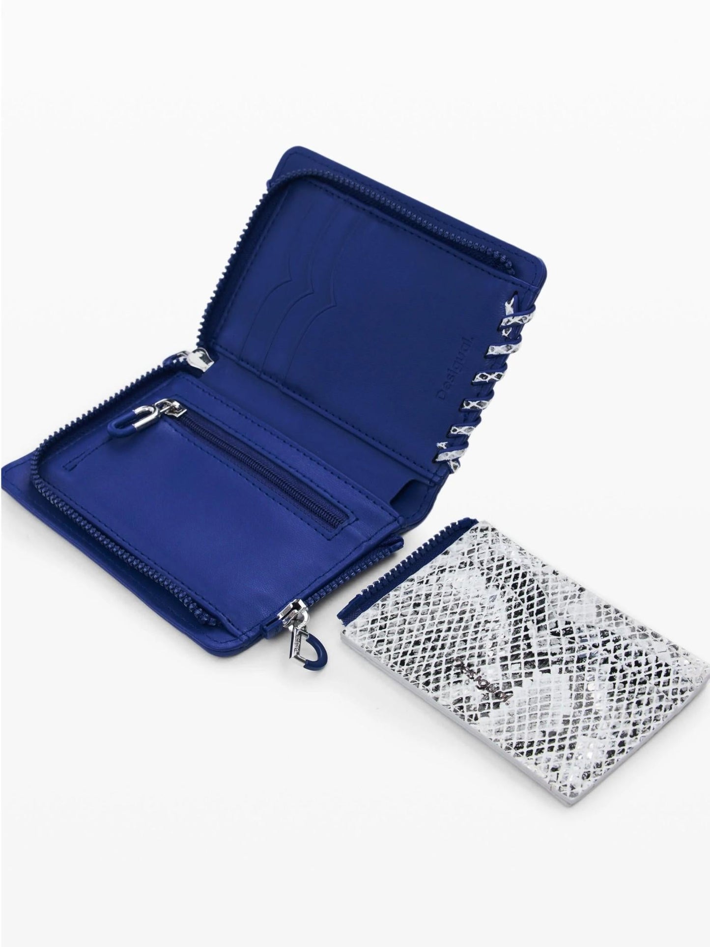 Desigual Portamonete medio con cuciture rimovibili Donna Nero