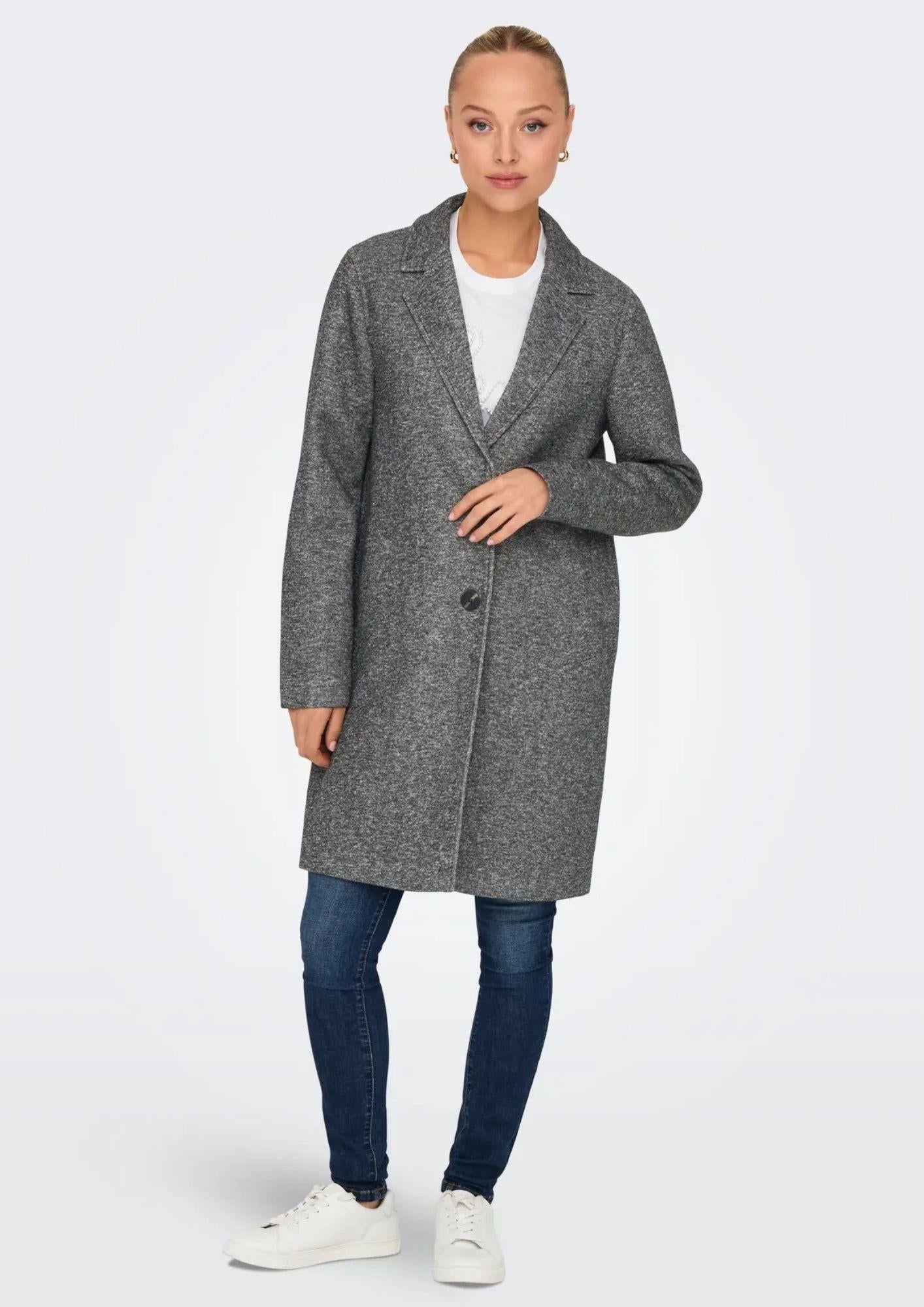 Only Cappotto Donna Sedona Grigio Scuro