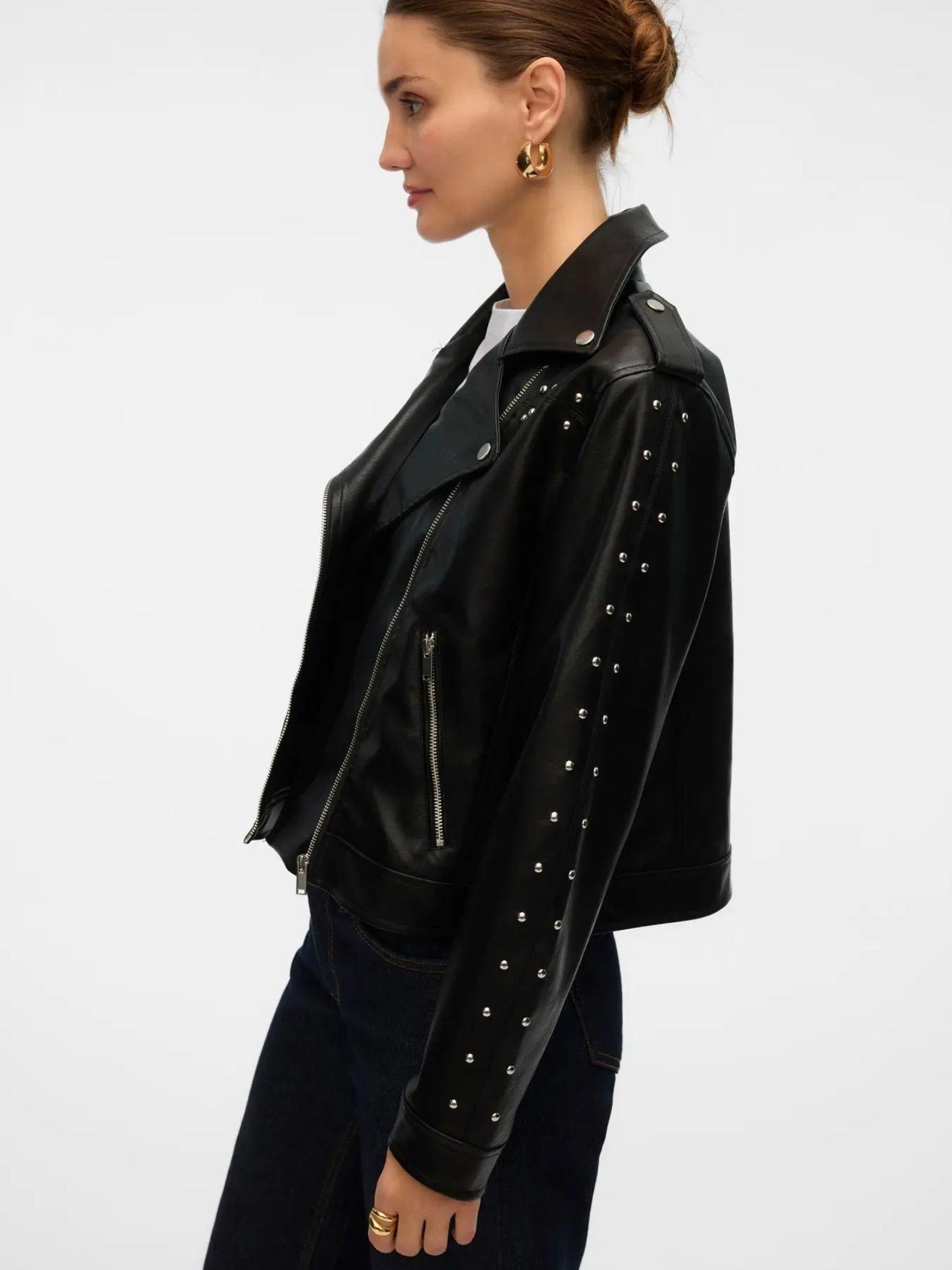 Vero Moda Giacca Biker Donna Ramon Nera