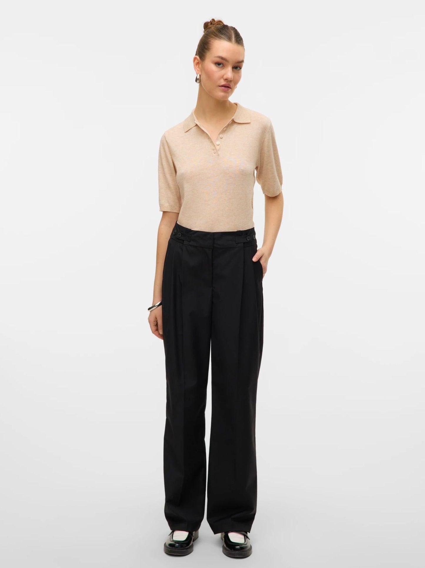 Vero Moda Pantaloni Formali Donna Nikki Nero