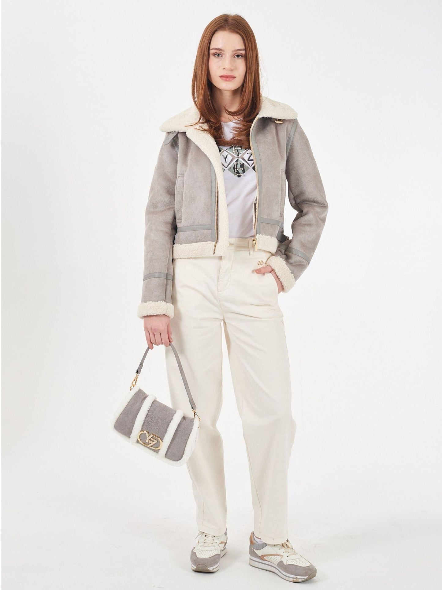 Yes Zee Giacca Invernale Donna Grigio