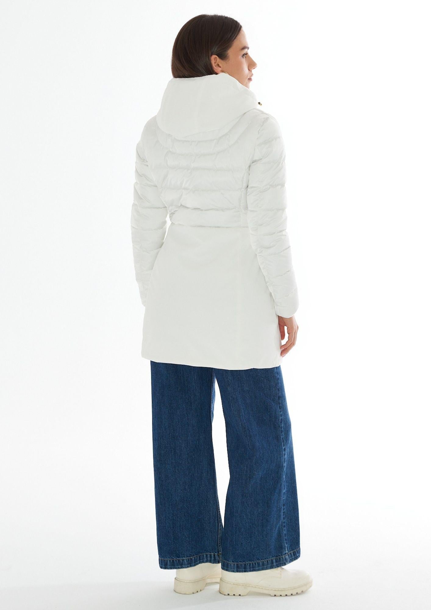 Yes Zee Cappotto Invernale Donna Avorio