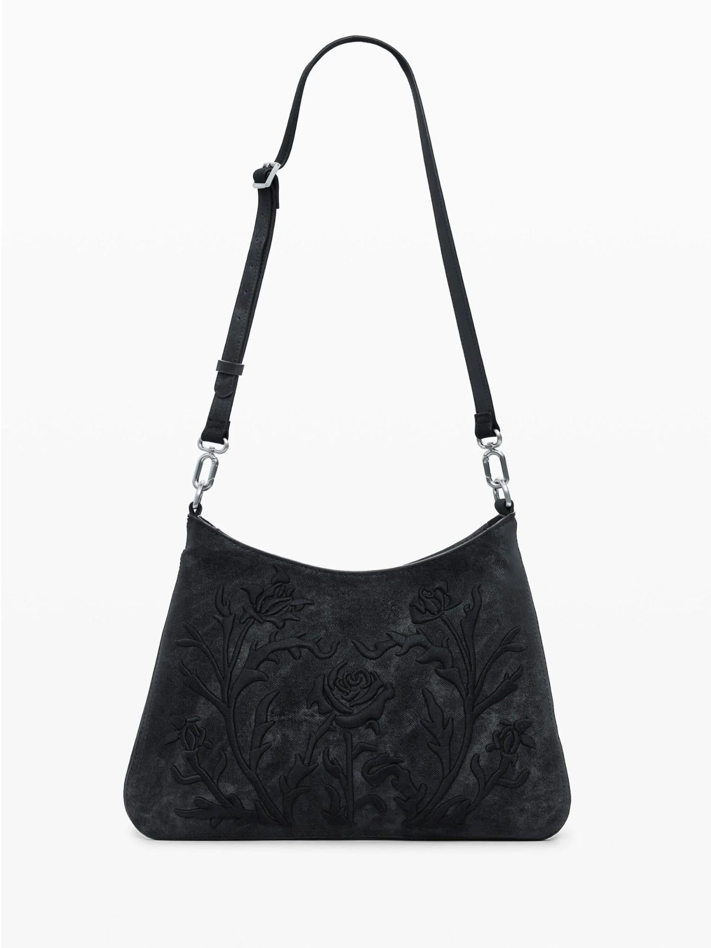 Desigual Borsa piccola con incisioni 3D Donna Nero