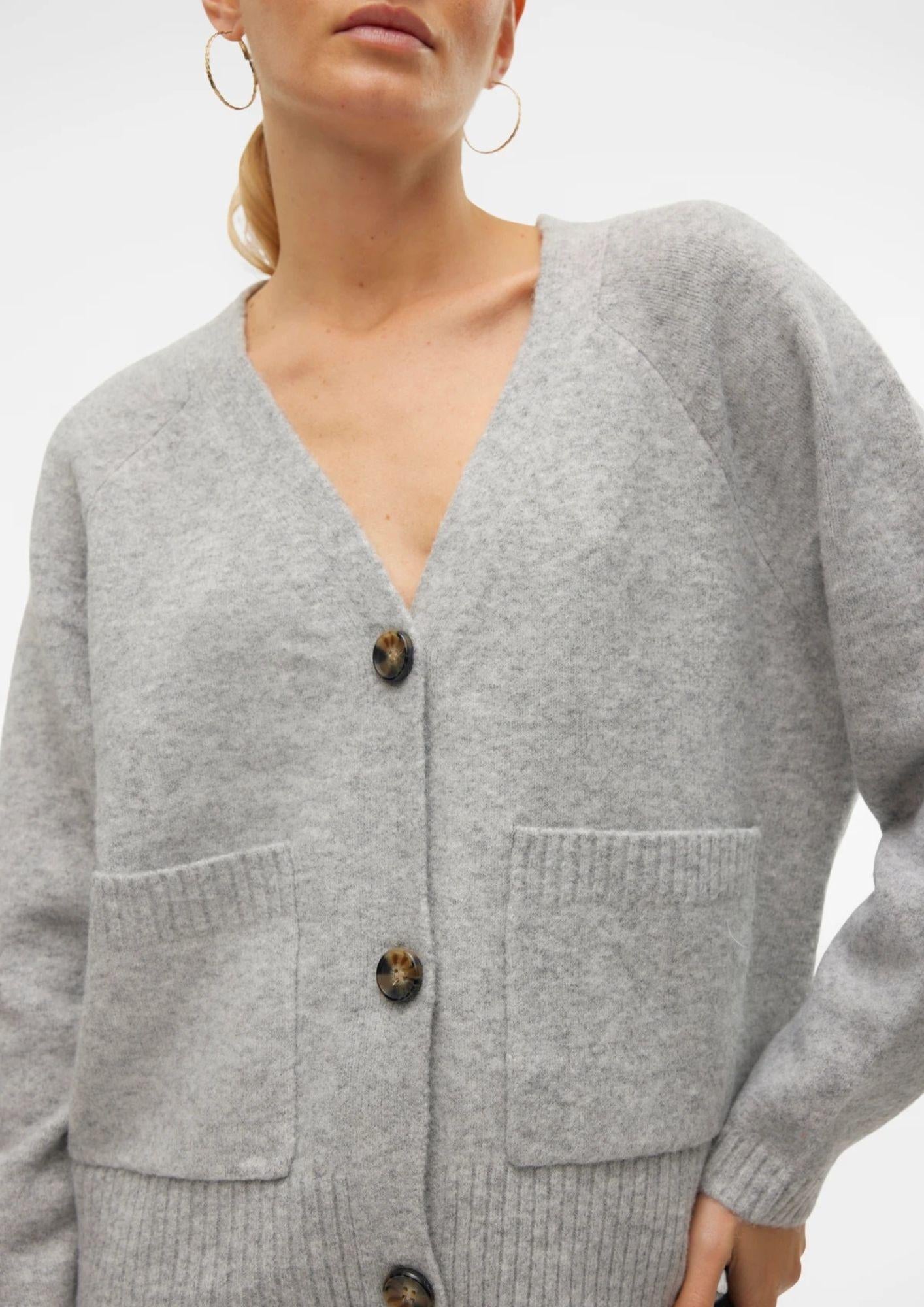 Vero Moda Cardigan Donna Boom Grigio