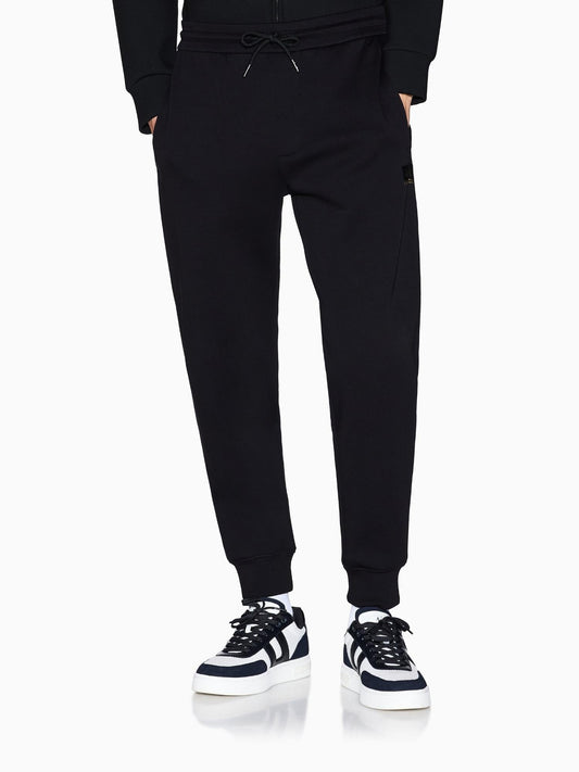 Armani Exchange Pantaloni Uomo jogger in cotone felpato Nero