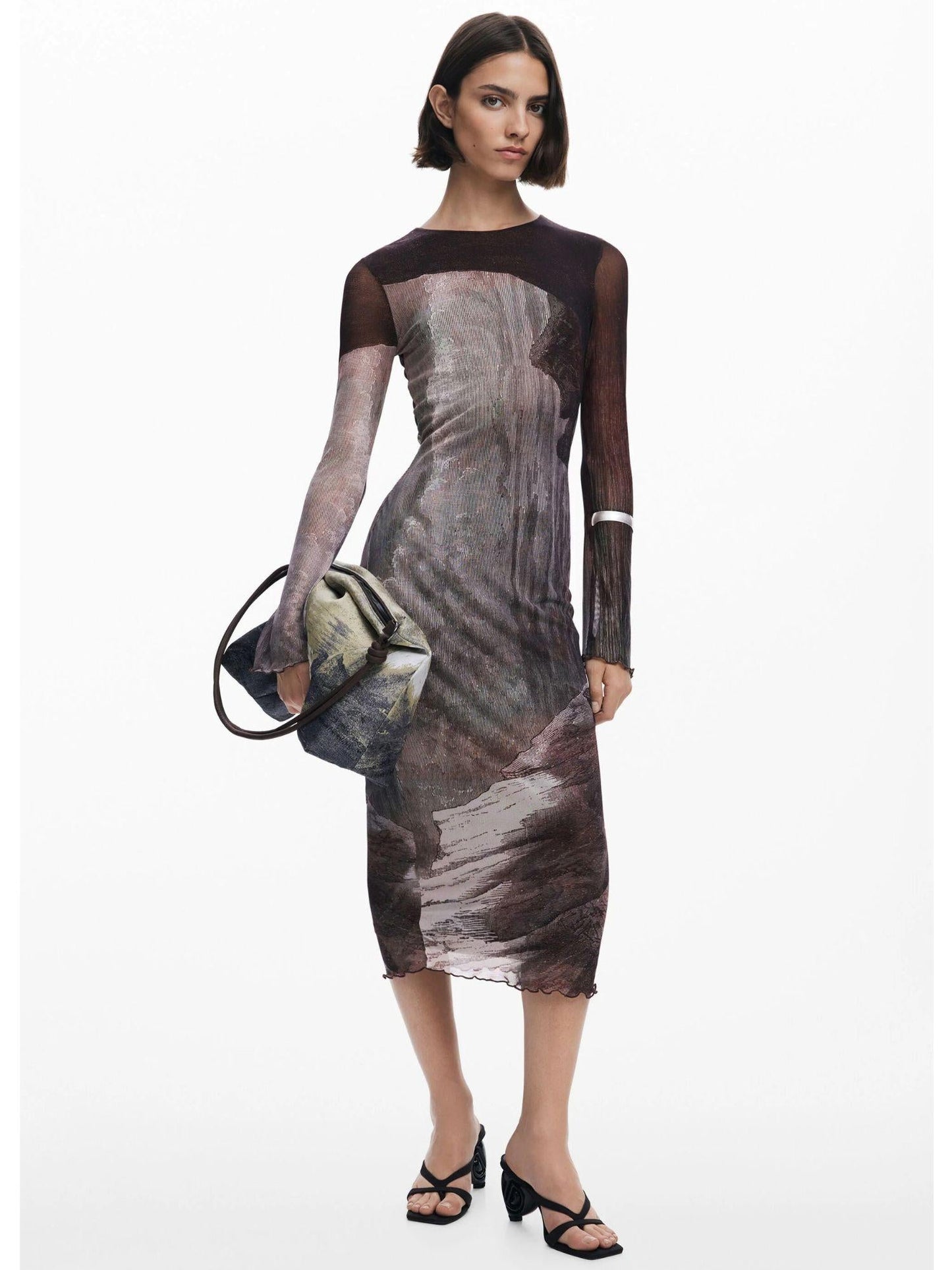 Desigual Vestito disegnato da Mr. Christian Lacroix Donna Marrone