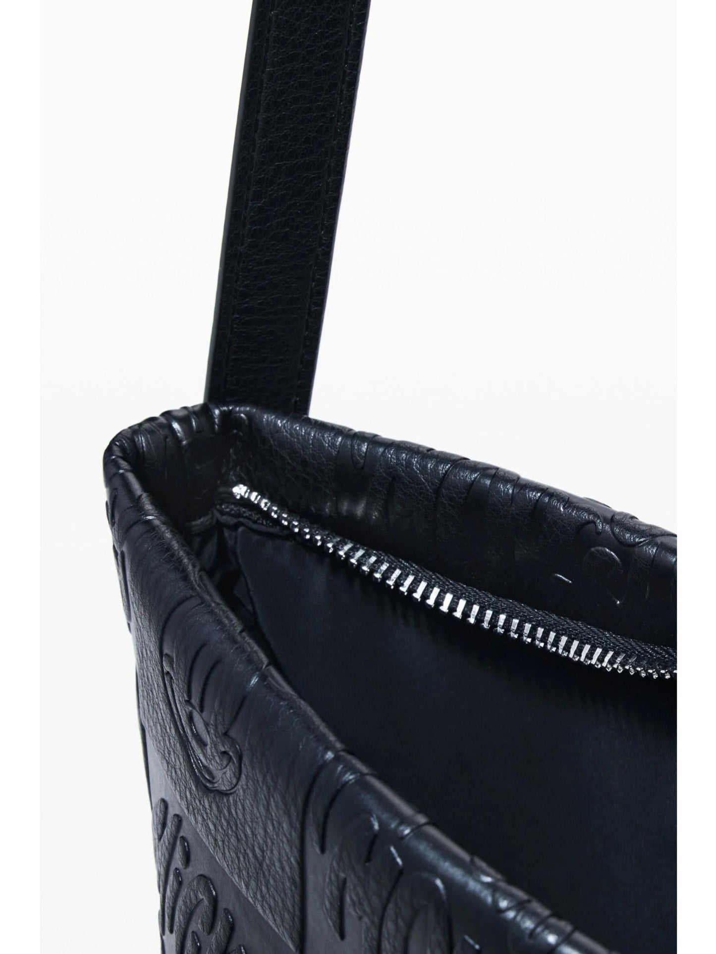 Desigual Borsa a tracolla effetto pelle Mickey media Donna Nero