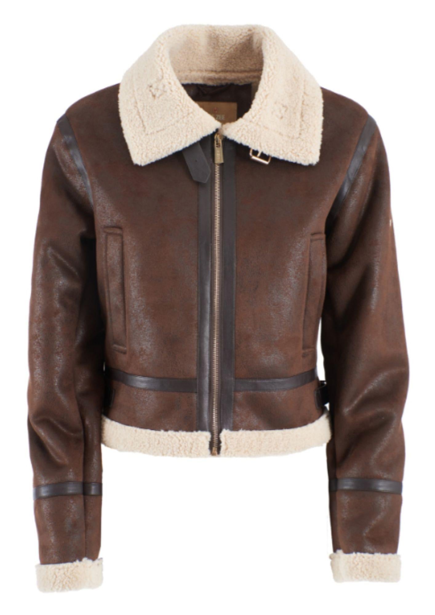 Yes Zee Giacca Invernale Donna Marrone