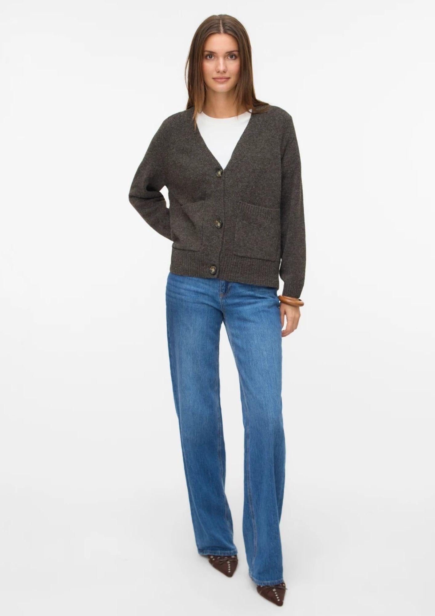 Vero Moda Cardigan Donna Boom Marrone